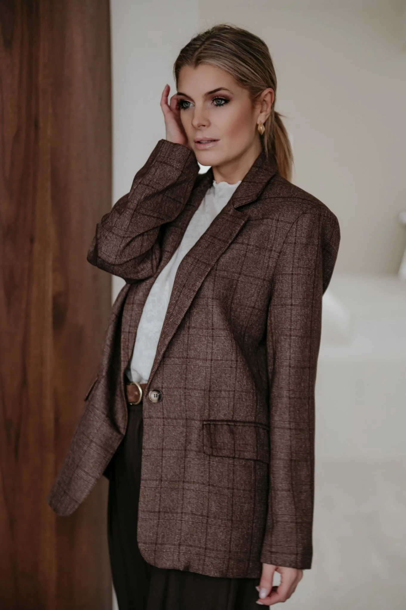 Nagide blazer I Chocolate Brown - Image 10