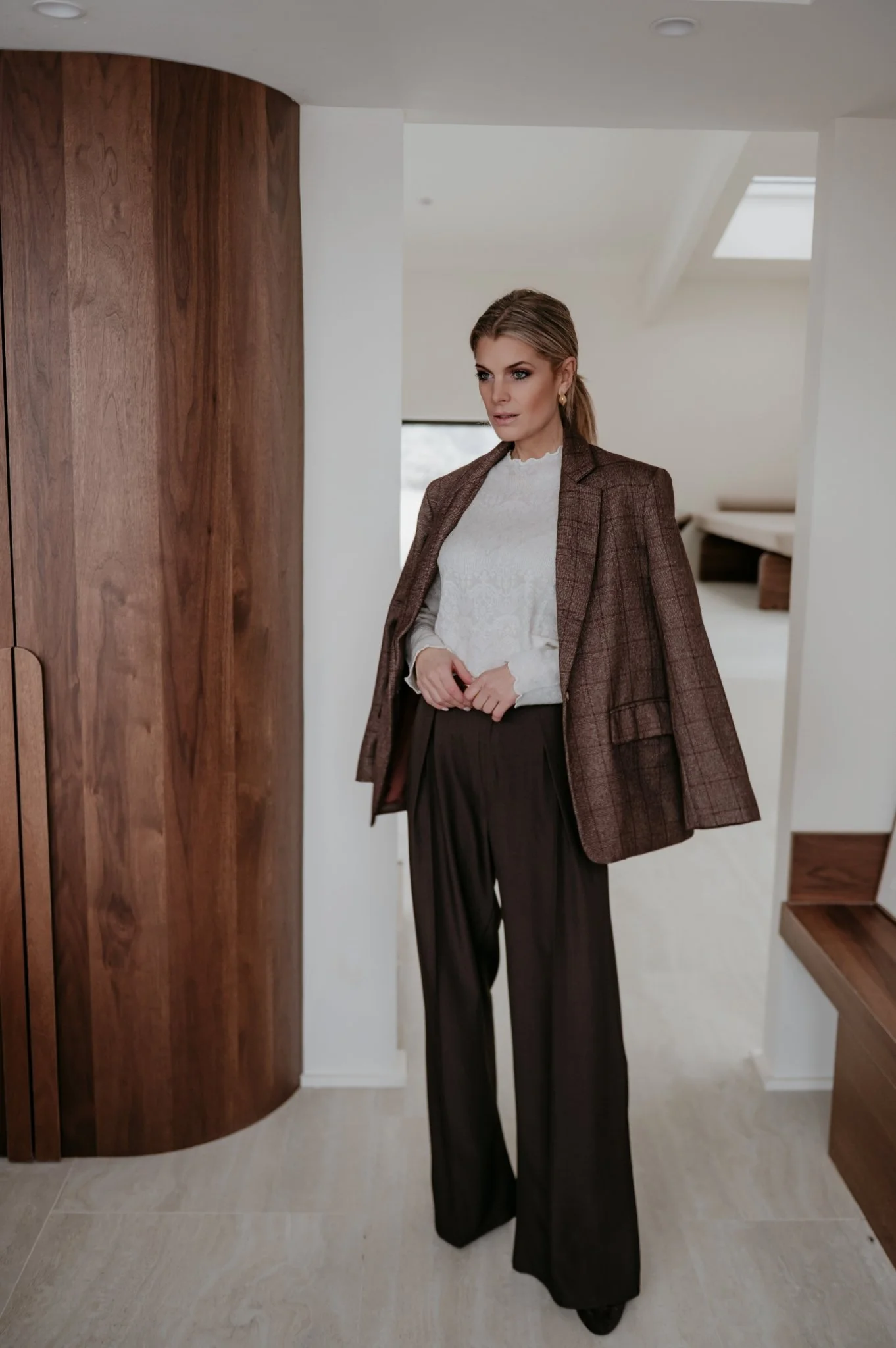 Nagide blazer I Chocolate Brown - Image 11
