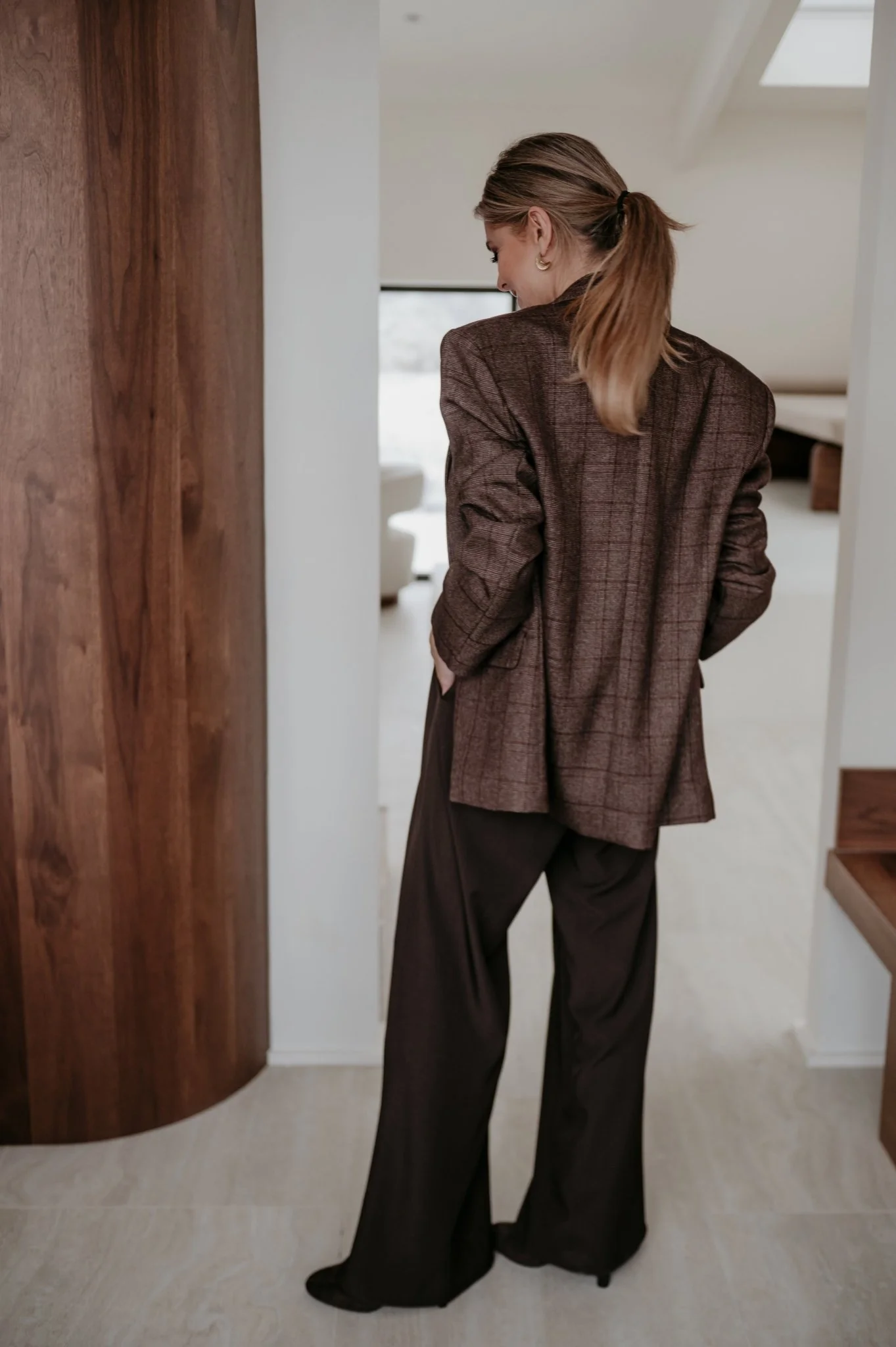 Nagide blazer I Chocolate Brown - Image 12