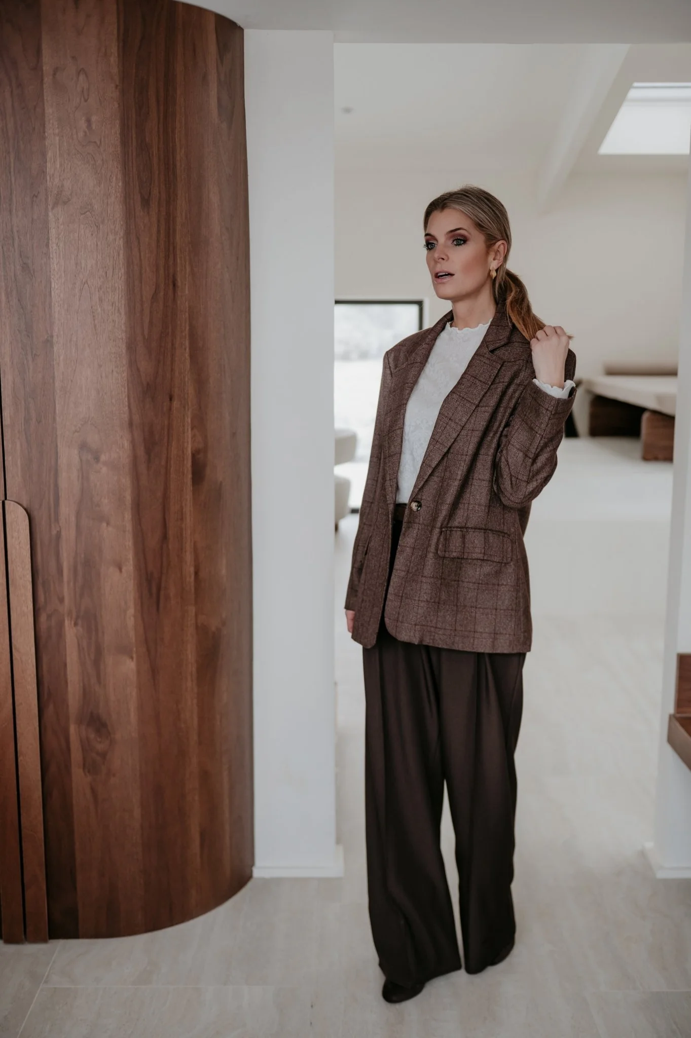 Nagide blazer I Chocolate Brown - Image 13