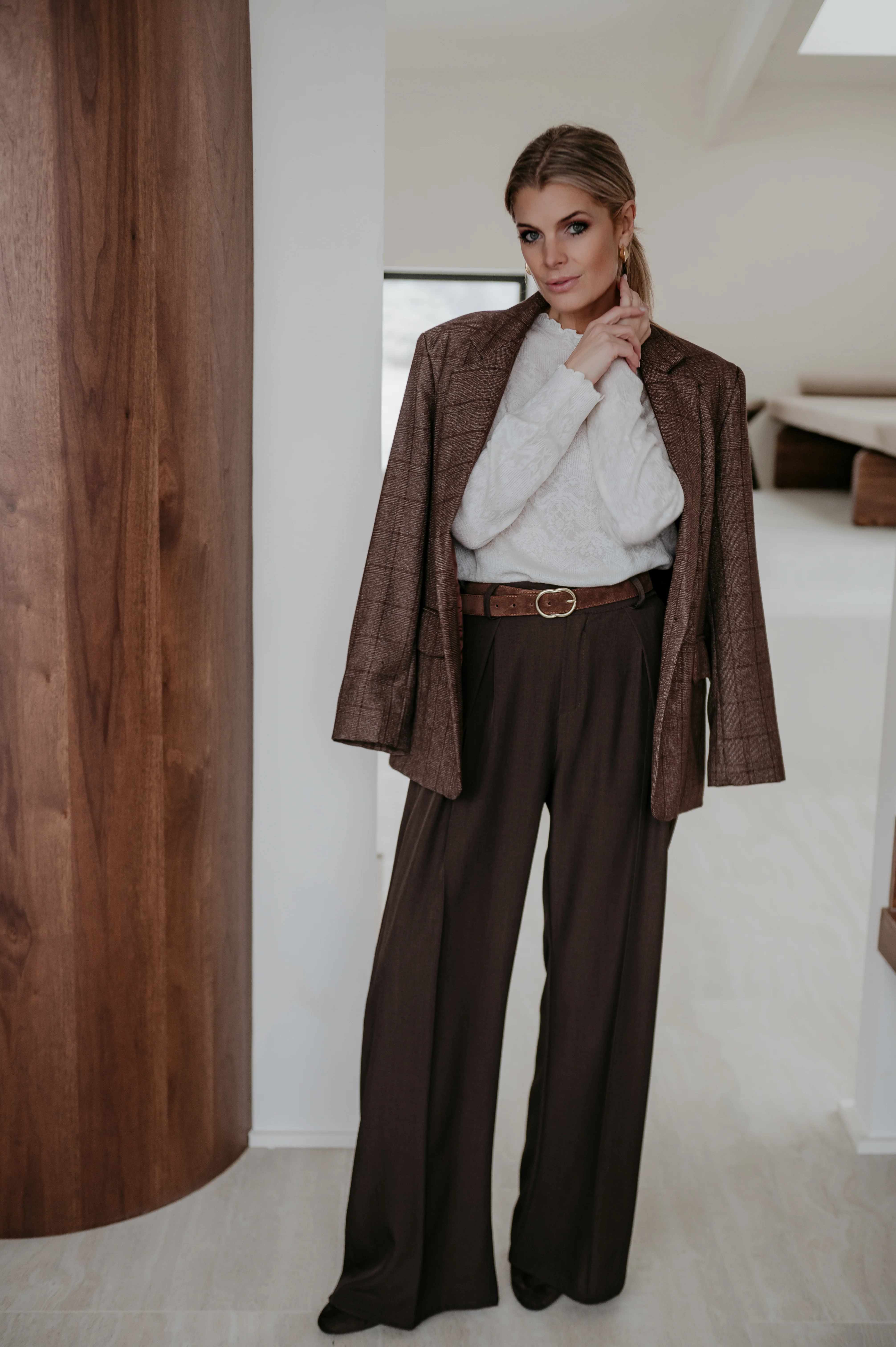 Nagide blazer I Chocolate Brown - Image 14