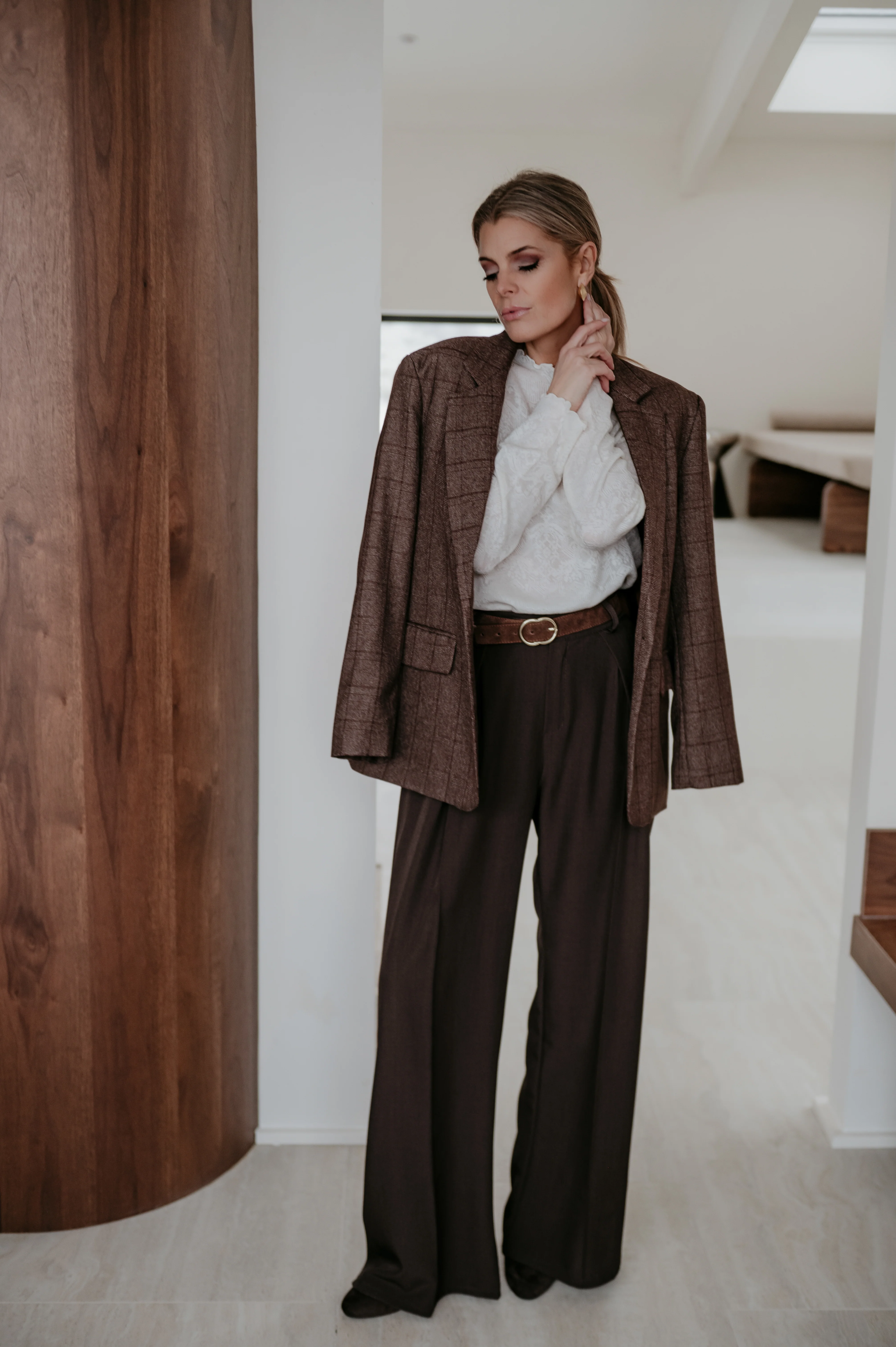 Nagide blazer I Chocolate Brown - Image 2
