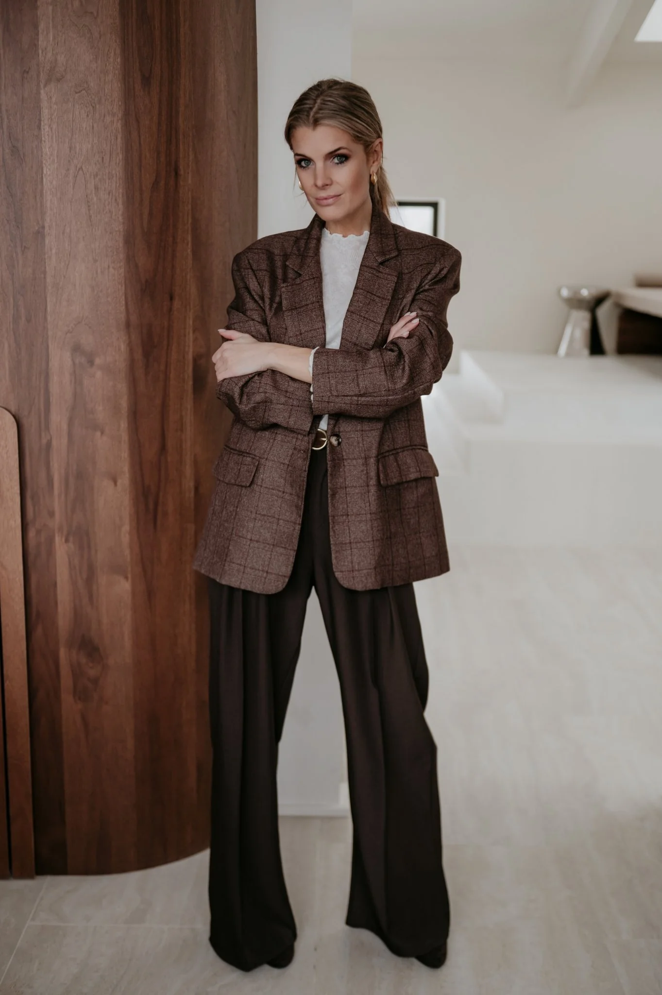 Nagide blazer I Chocolate Brown - Image 3