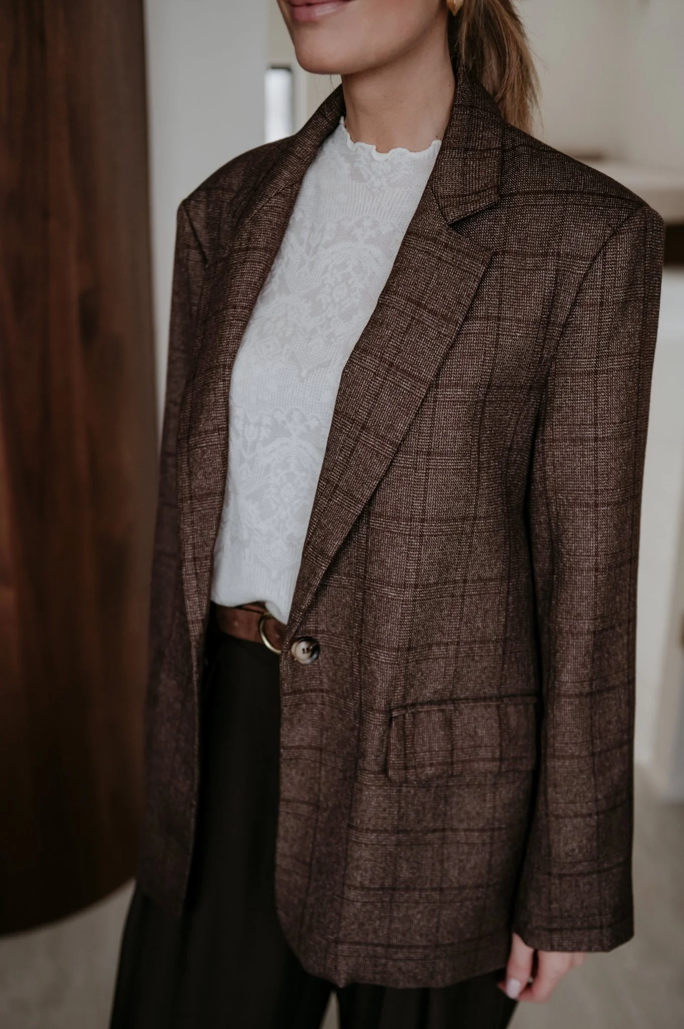 Nagide blazer I Chocolate Brown - Image 4