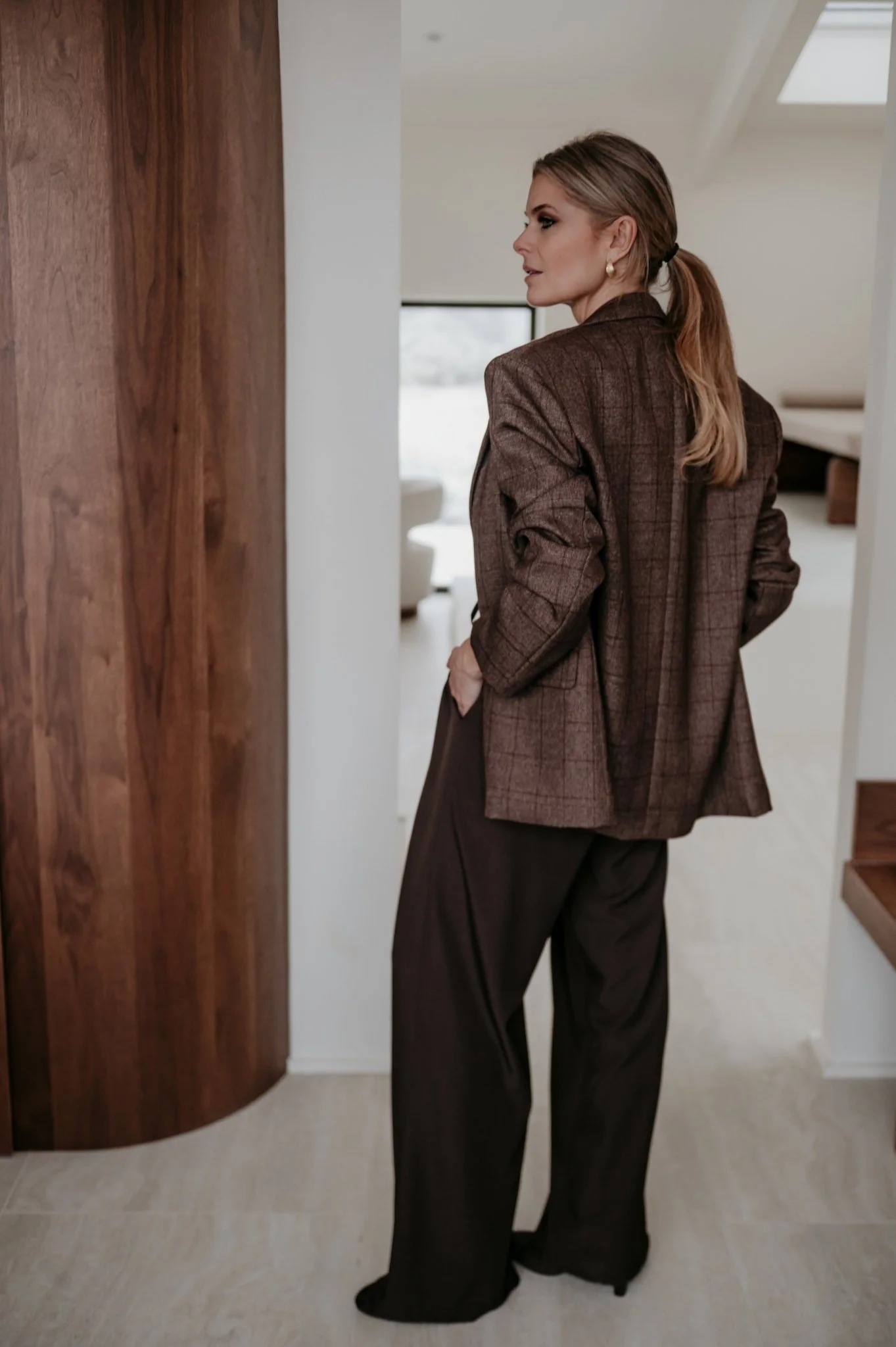 Nagide blazer I Chocolate Brown - Image 5