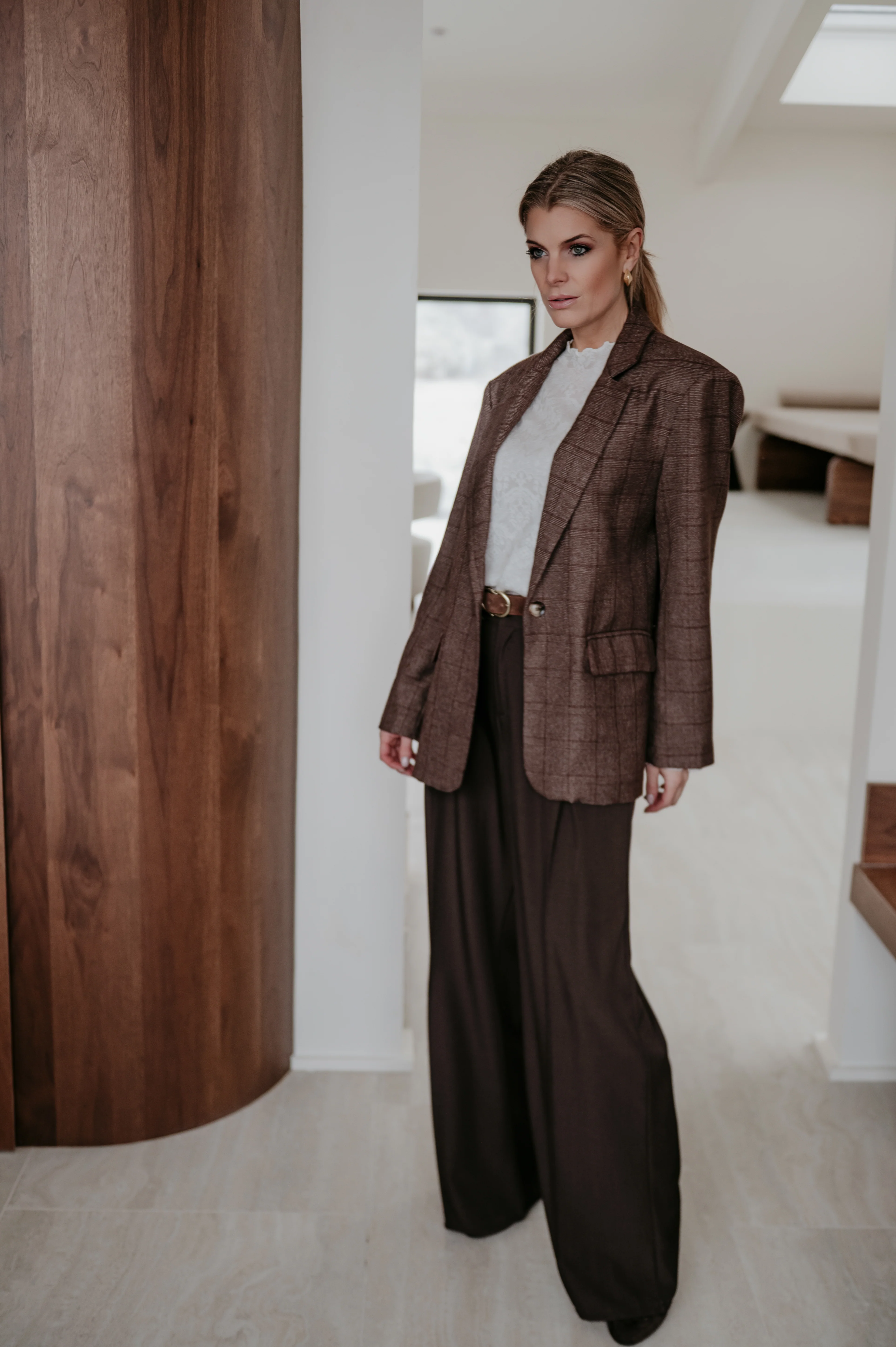 Nagide blazer I Chocolate Brown - Image 7