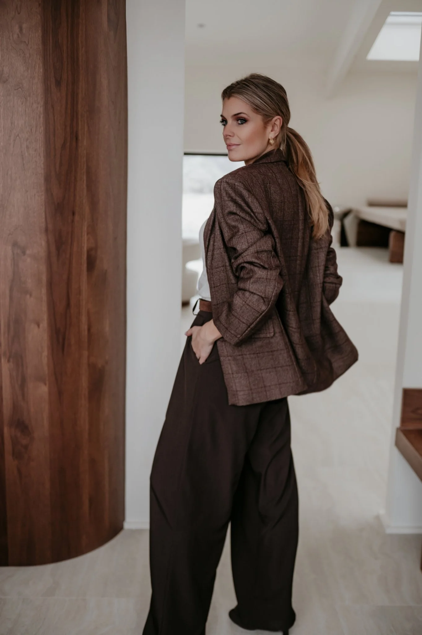 Nagide blazer I Chocolate Brown - Image 8