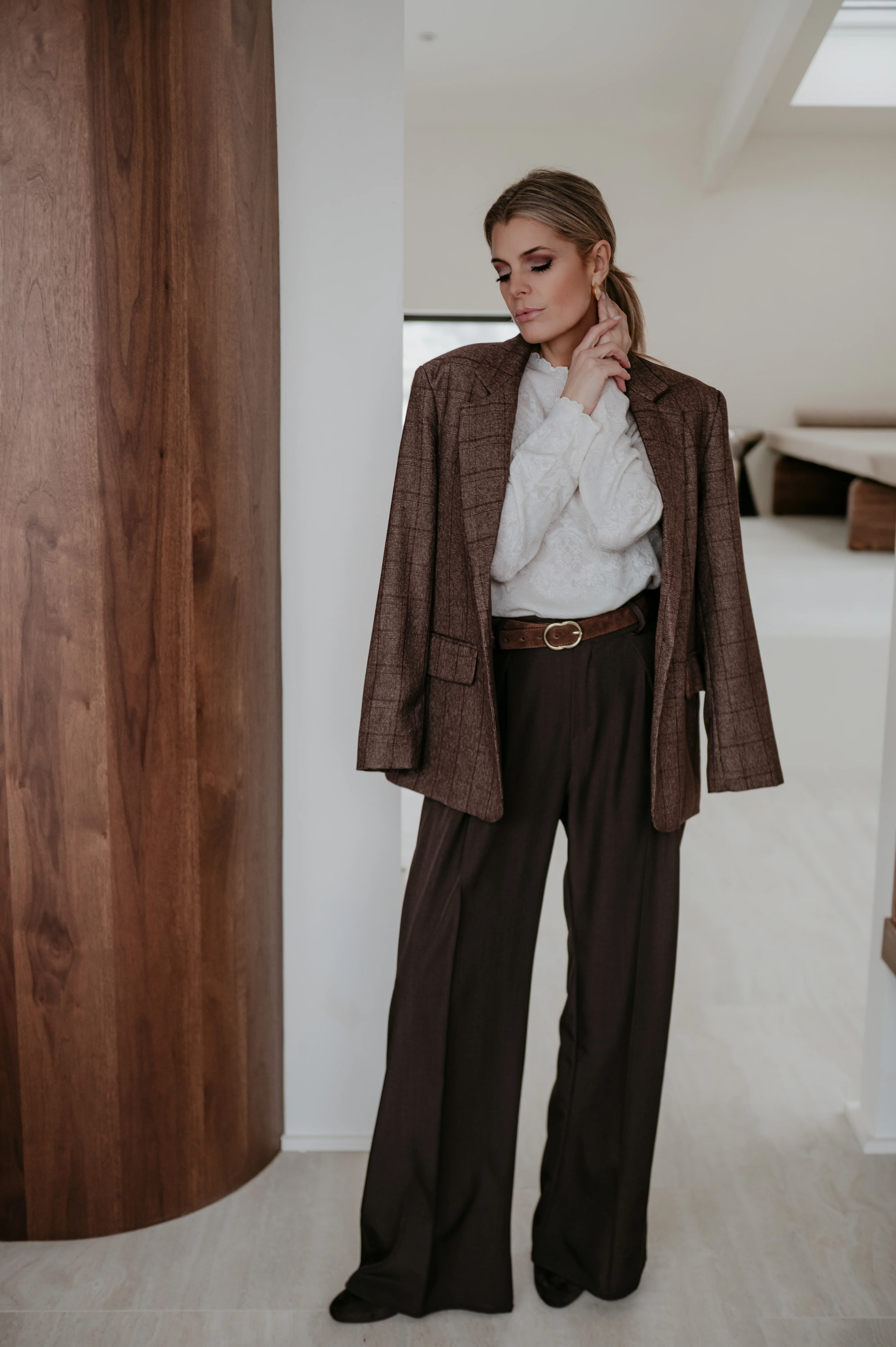 Nagide blazer I Chocolate Brown - Image 9