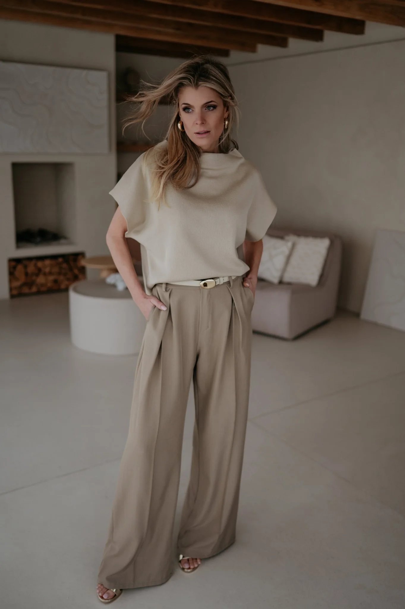 Nante top I Beige - Image 3