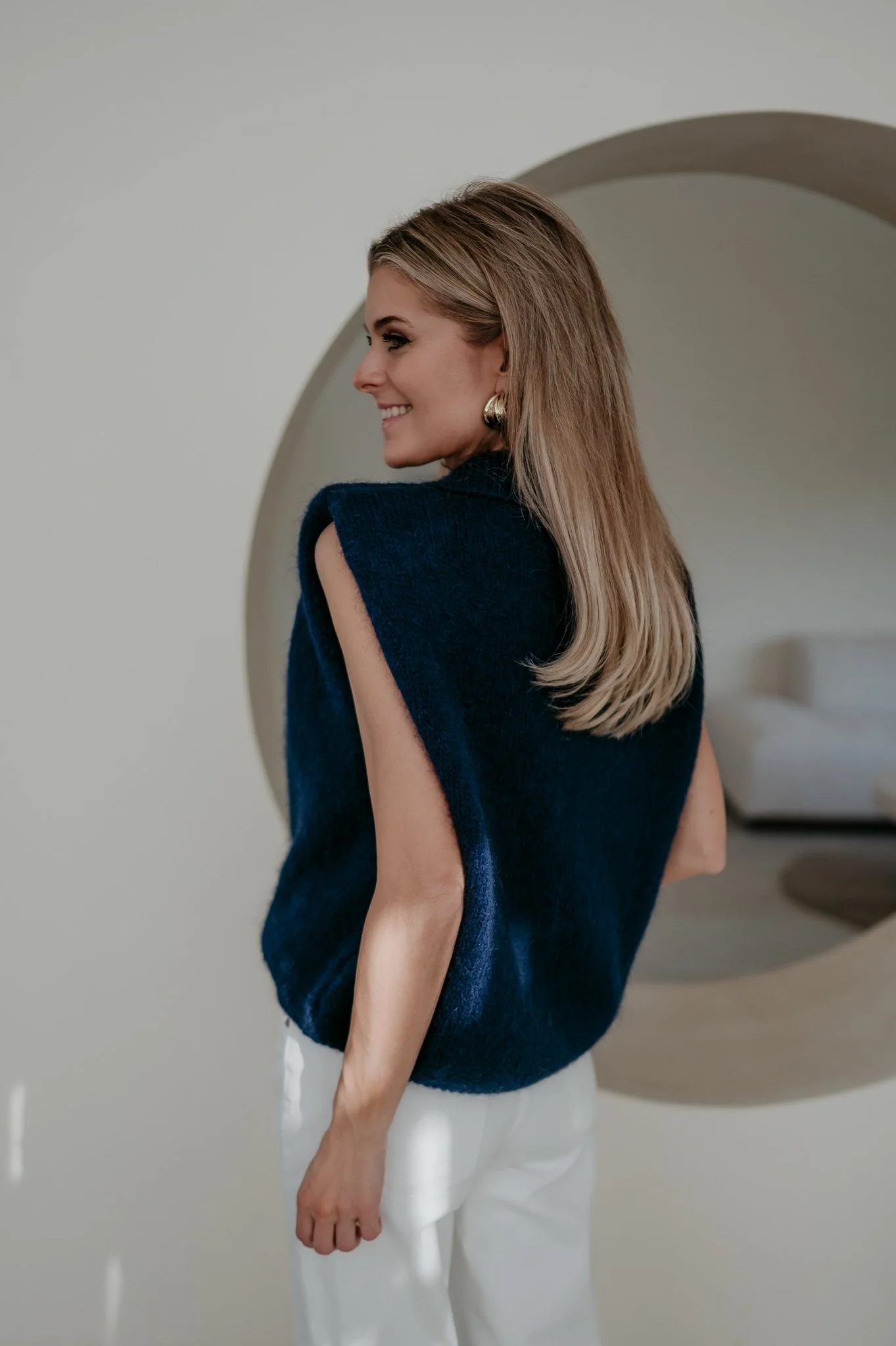 Nienti knit I Navy Blue - Image 11