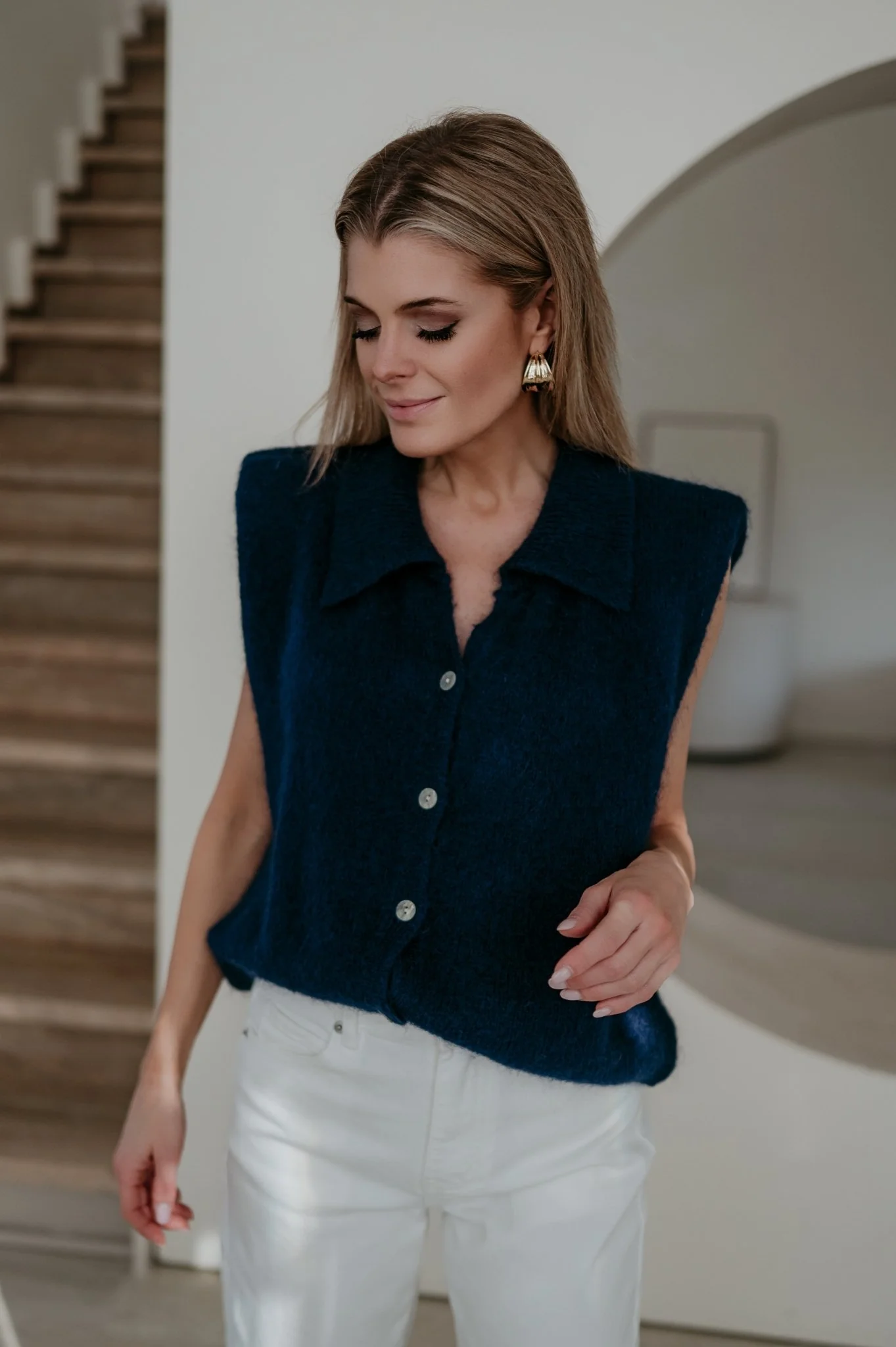 Nienti knit I Navy Blue - Image 2