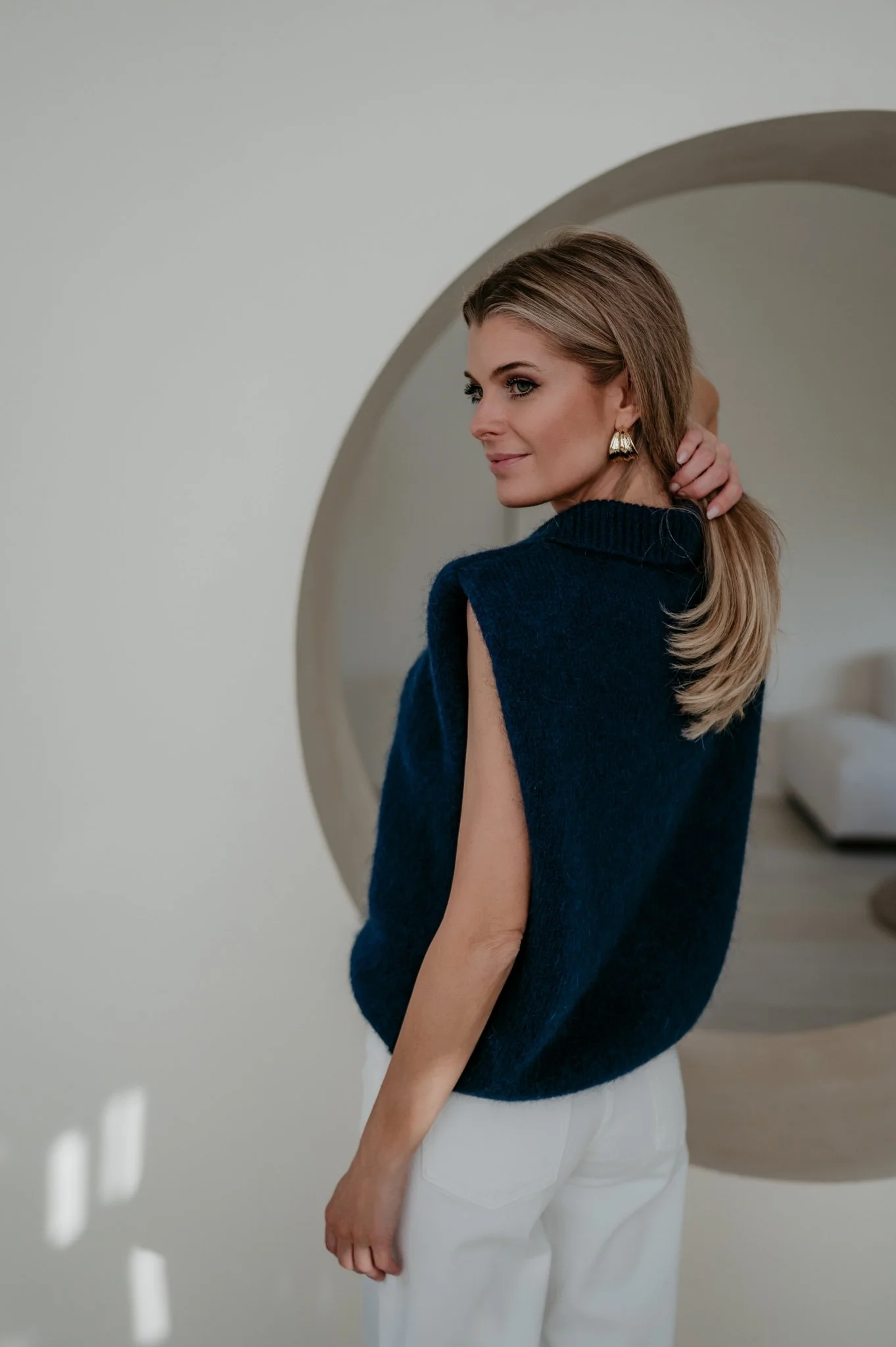 Nienti knit I Navy Blue - Image 6