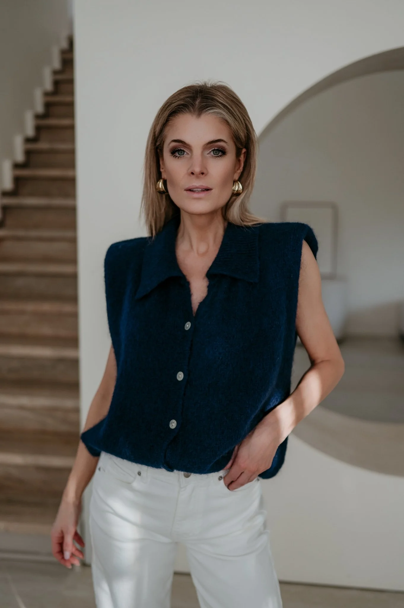 Nienti knit I Navy Blue - Image 8