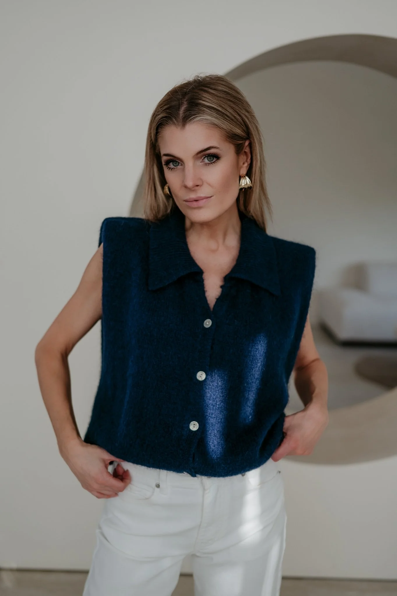 Nienti knit I Navy Blue - Image 9