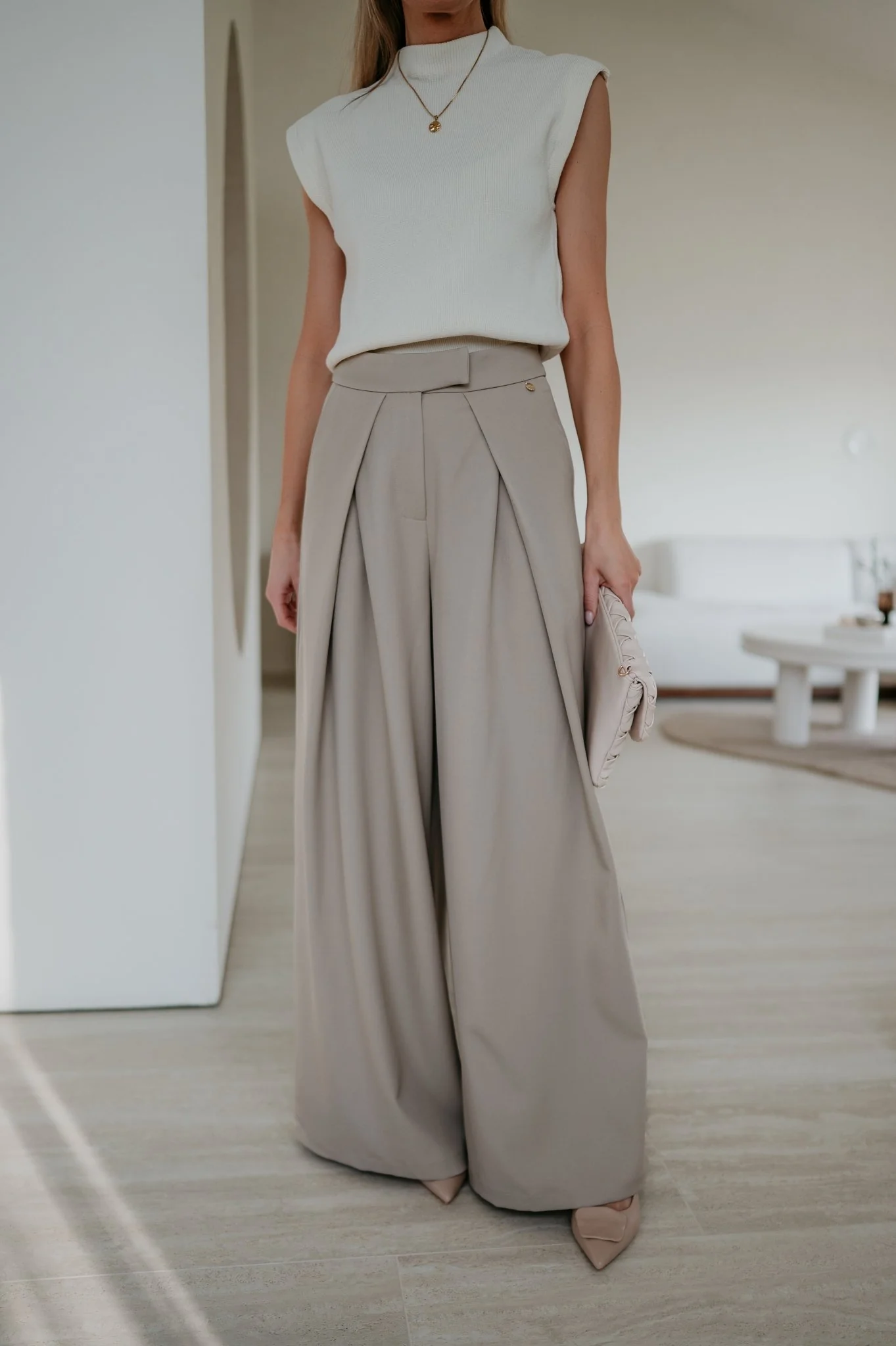 Nila trousers I Beige - Image 2