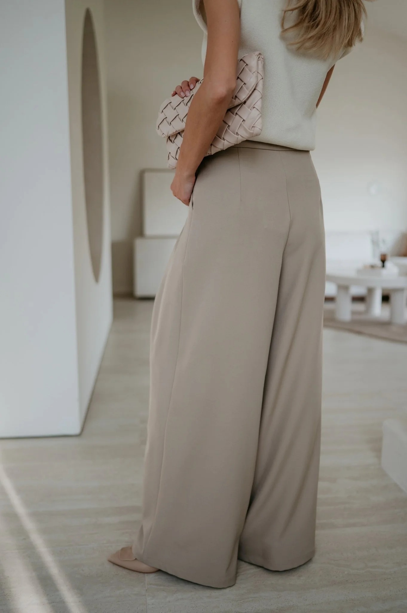 Nila trousers I Beige - Image 3