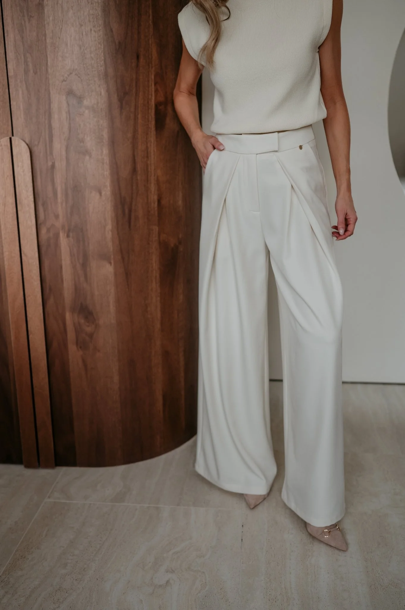 Nila trousers I Ecru - Image 10