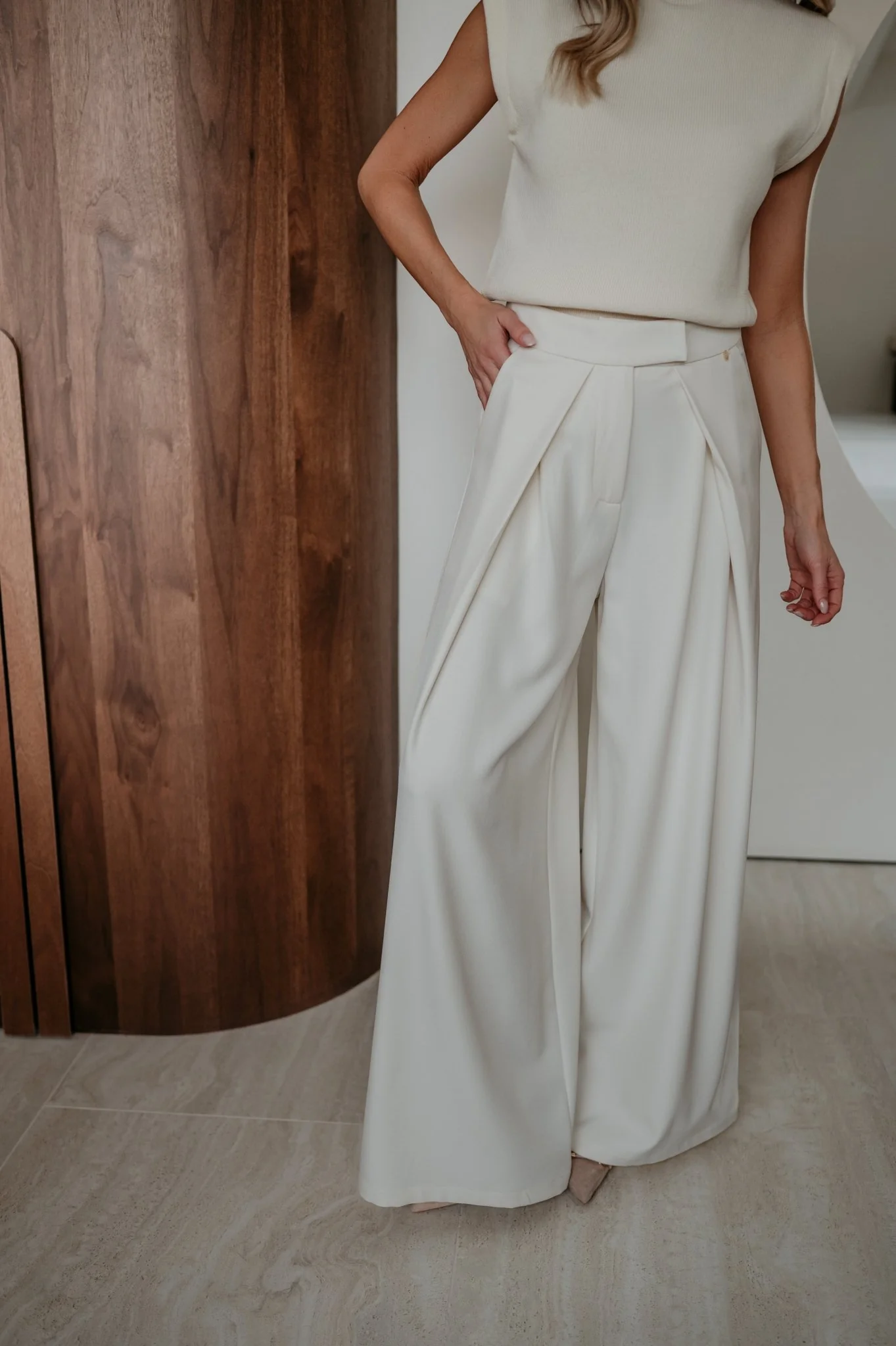 Nila trousers I Ecru - Image 3