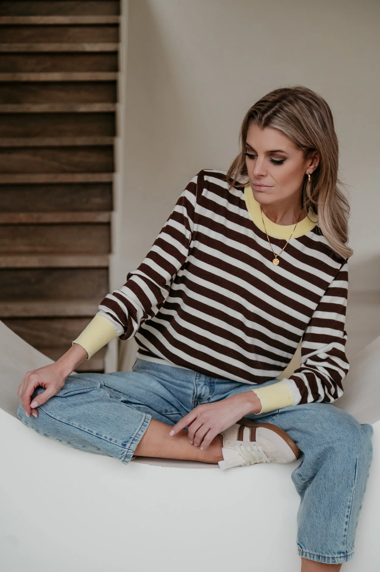 Niola knit I Chocolate Brown - Image 2