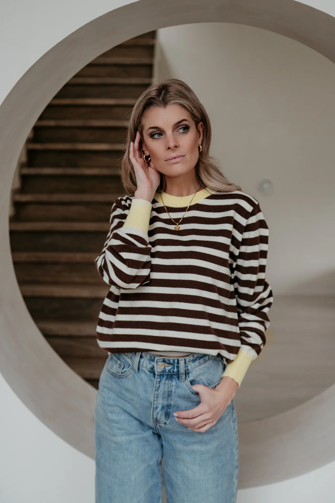Niola knit I Chocolate Brown - Image 7