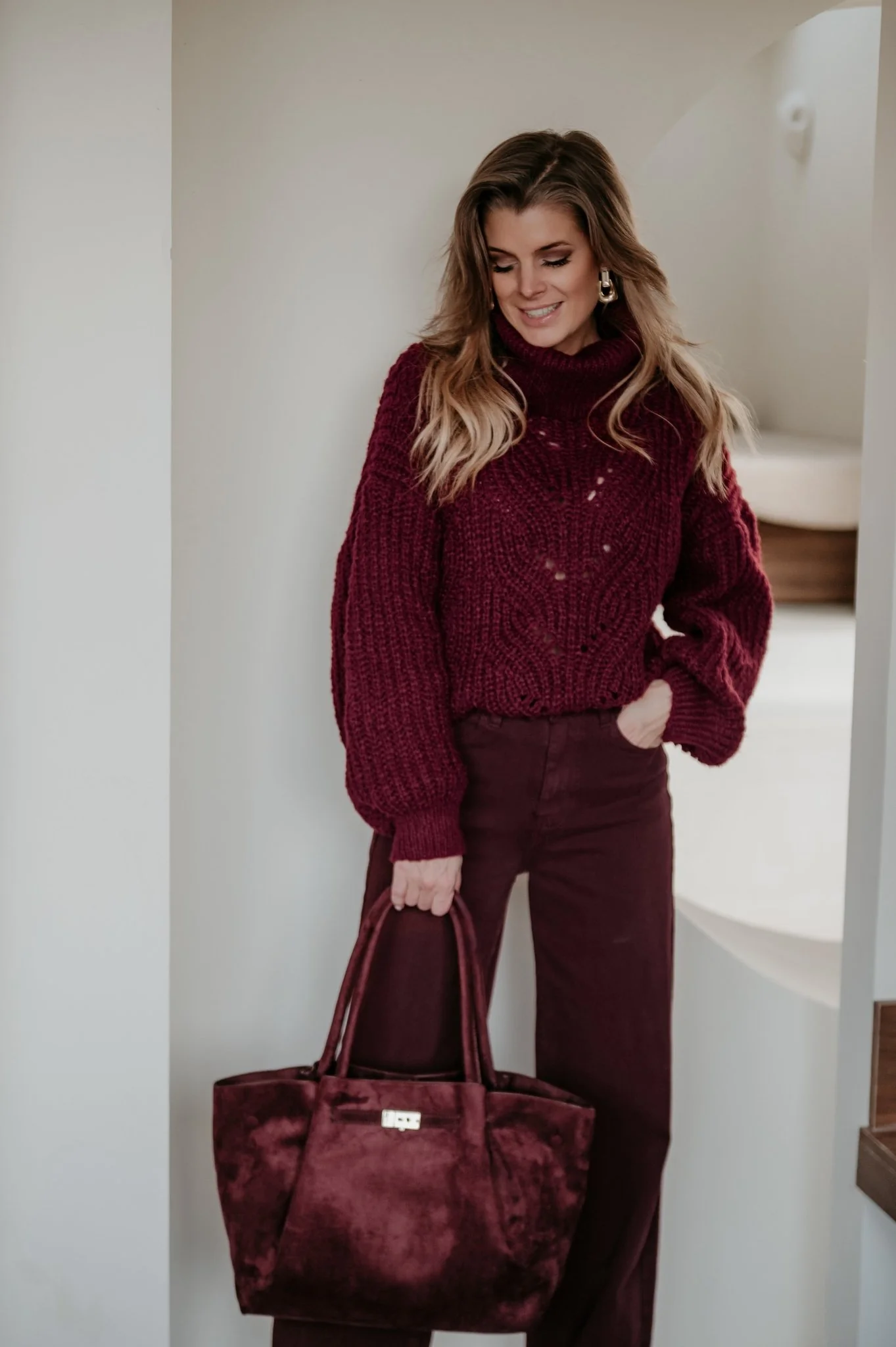 Noreli handbag I Burgundy - Image 4