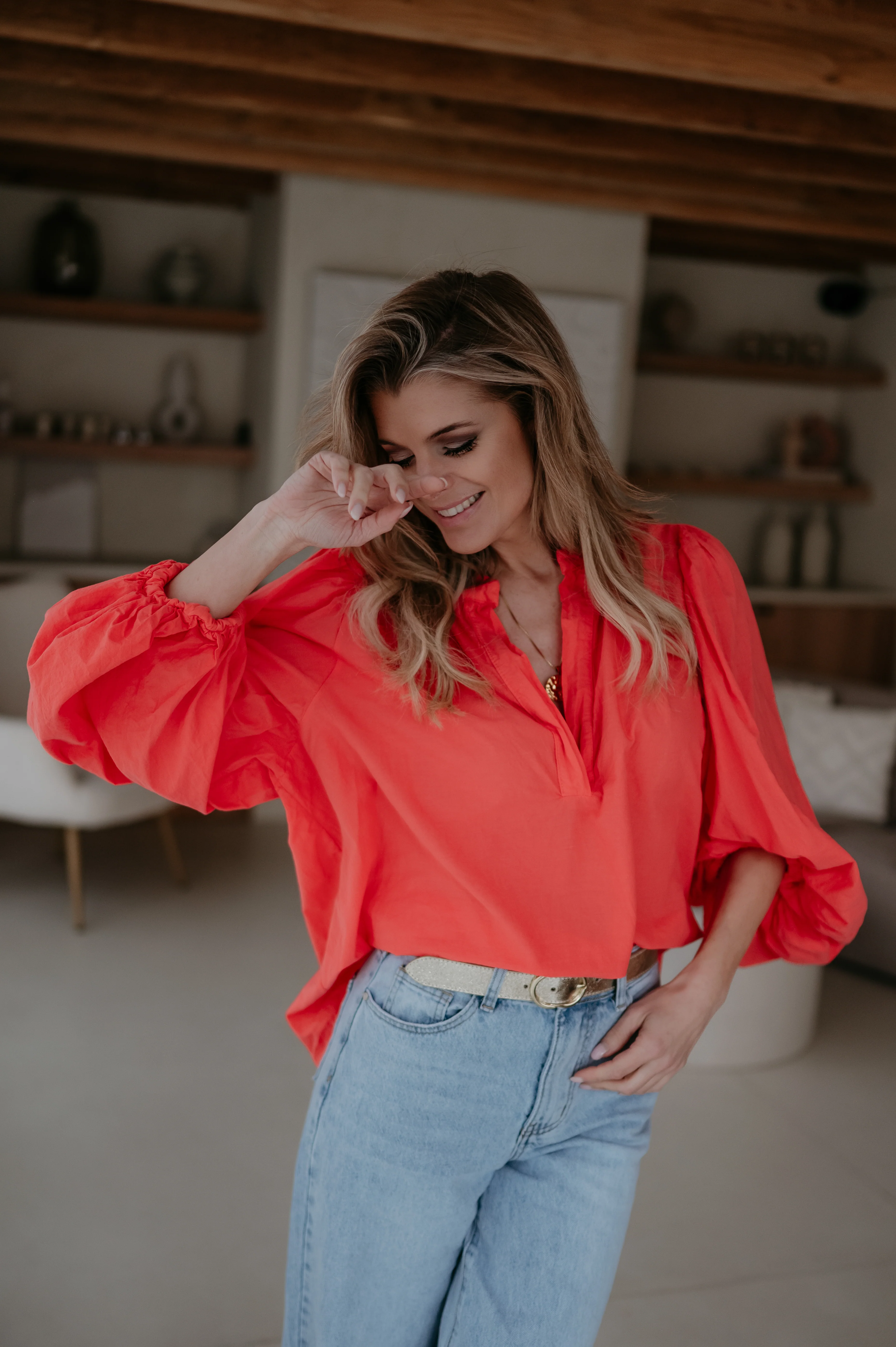 Odesi blouse I Coral - Image 10