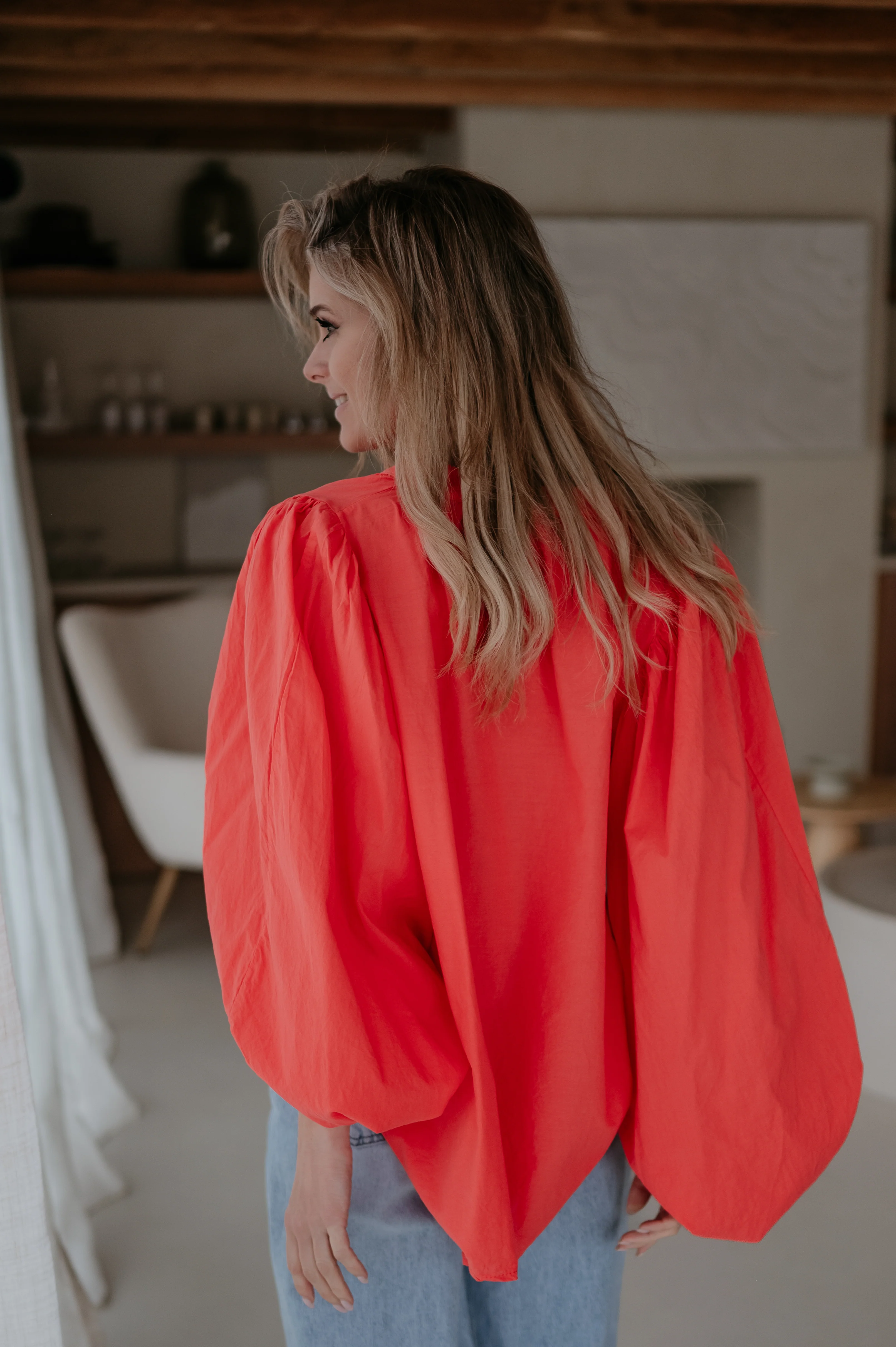 Odesi blouse I Coral - Image 5