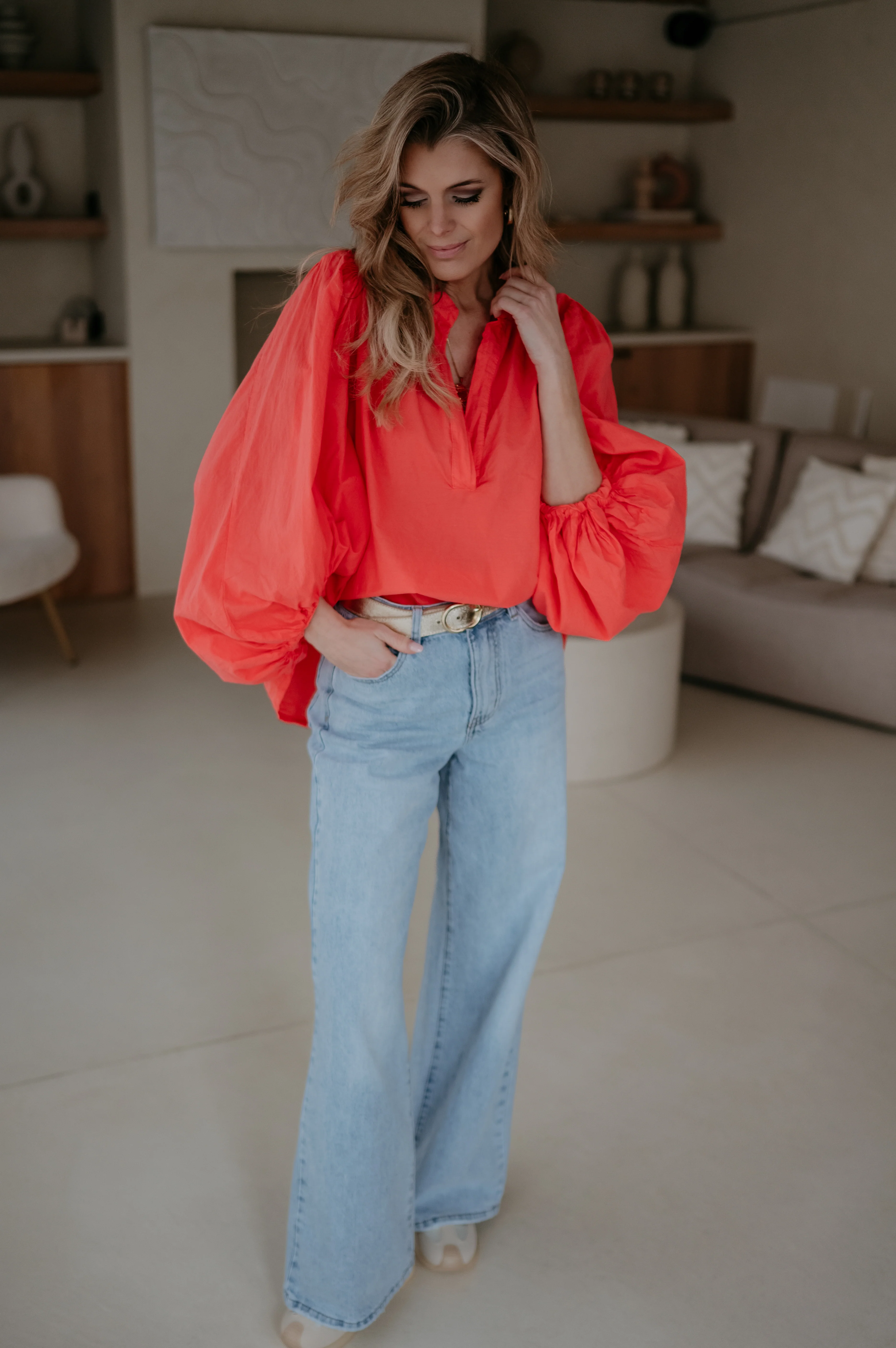 Odesi blouse I Coral - Image 6