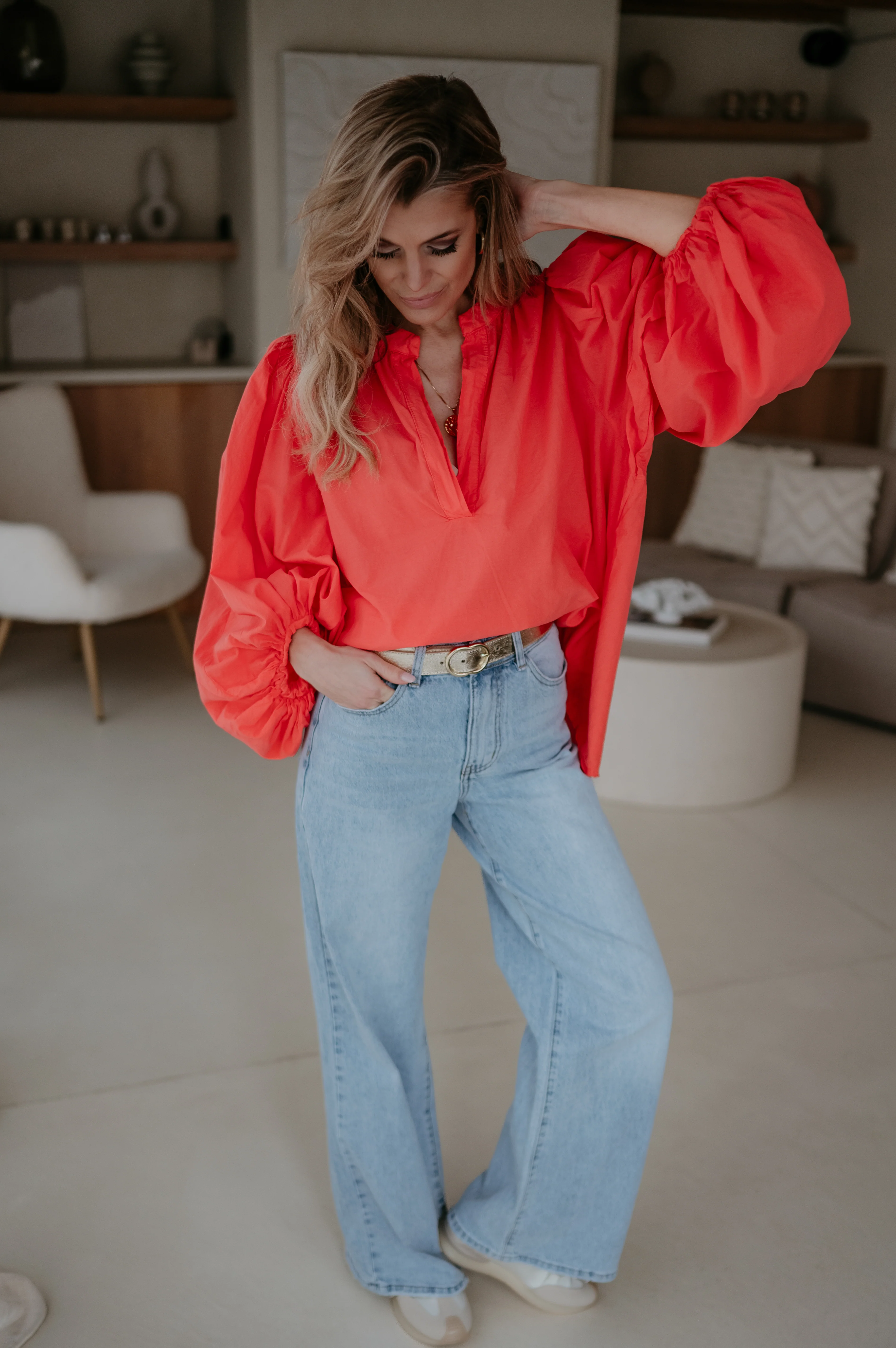 Odesi blouse I Coral - Image 8