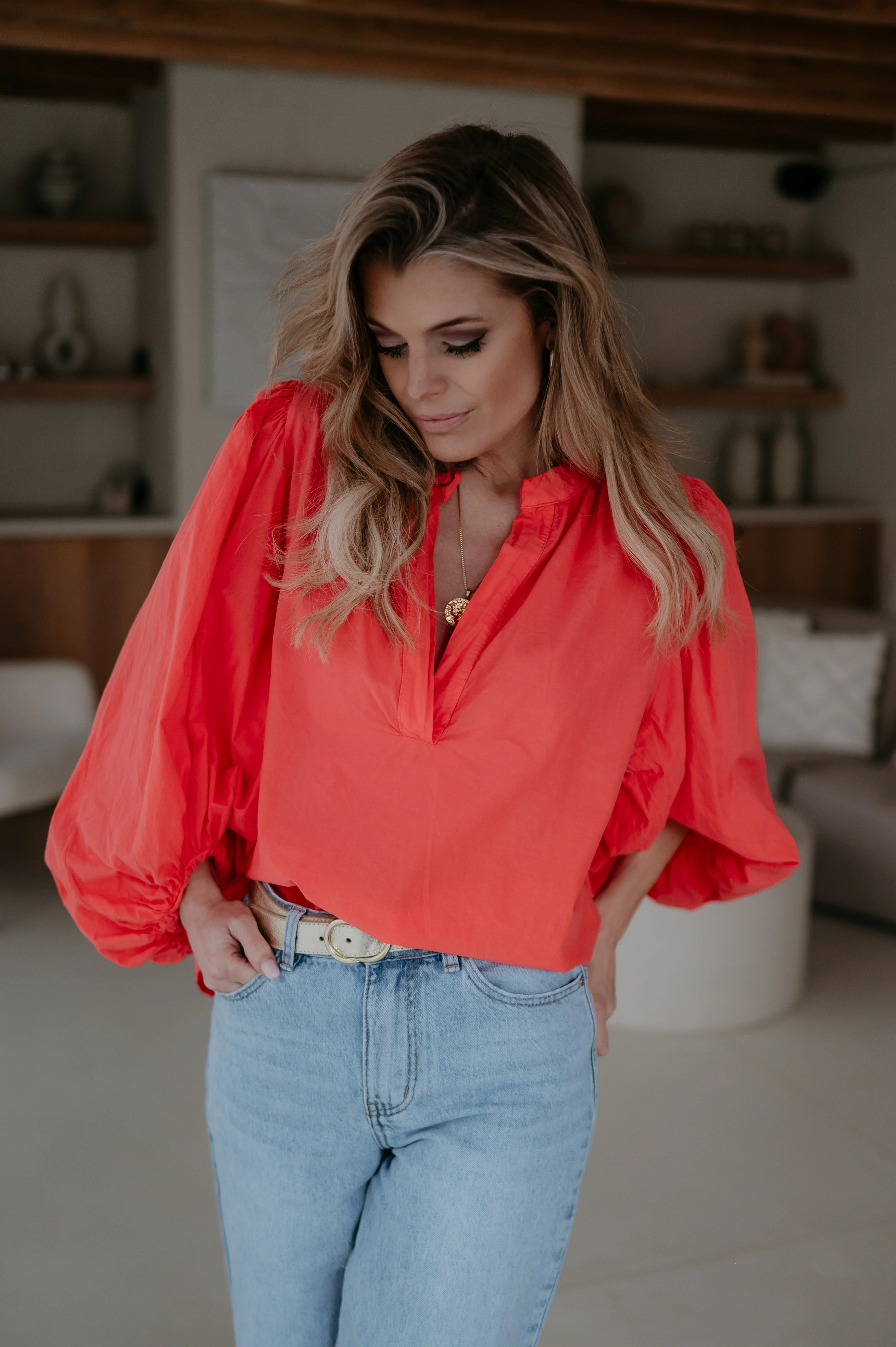 Odesi blouse I Coral - Image 9