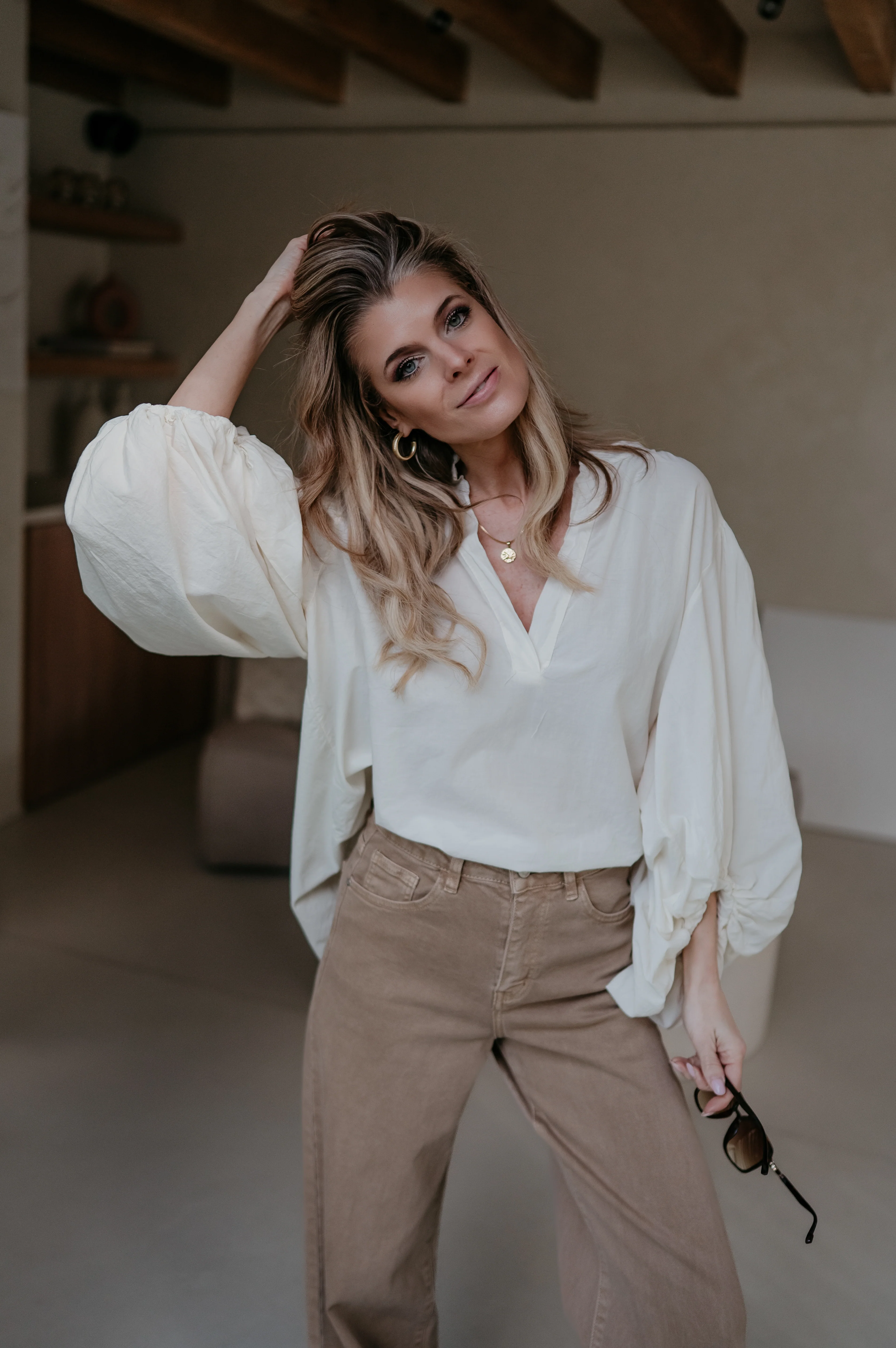 Odesi blouse I Ecru - Image 11