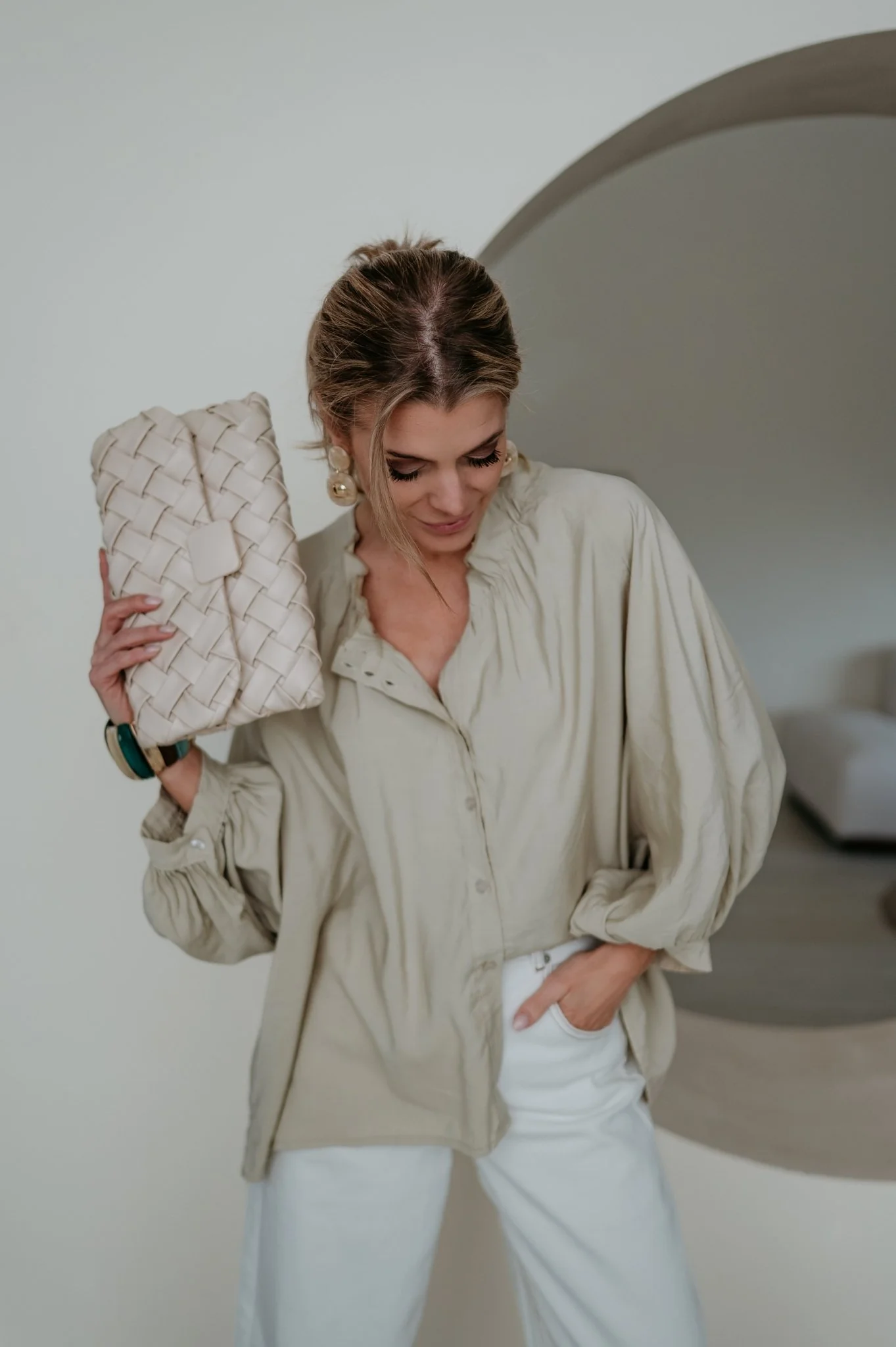 Odorio blouse I Beige - Image 12