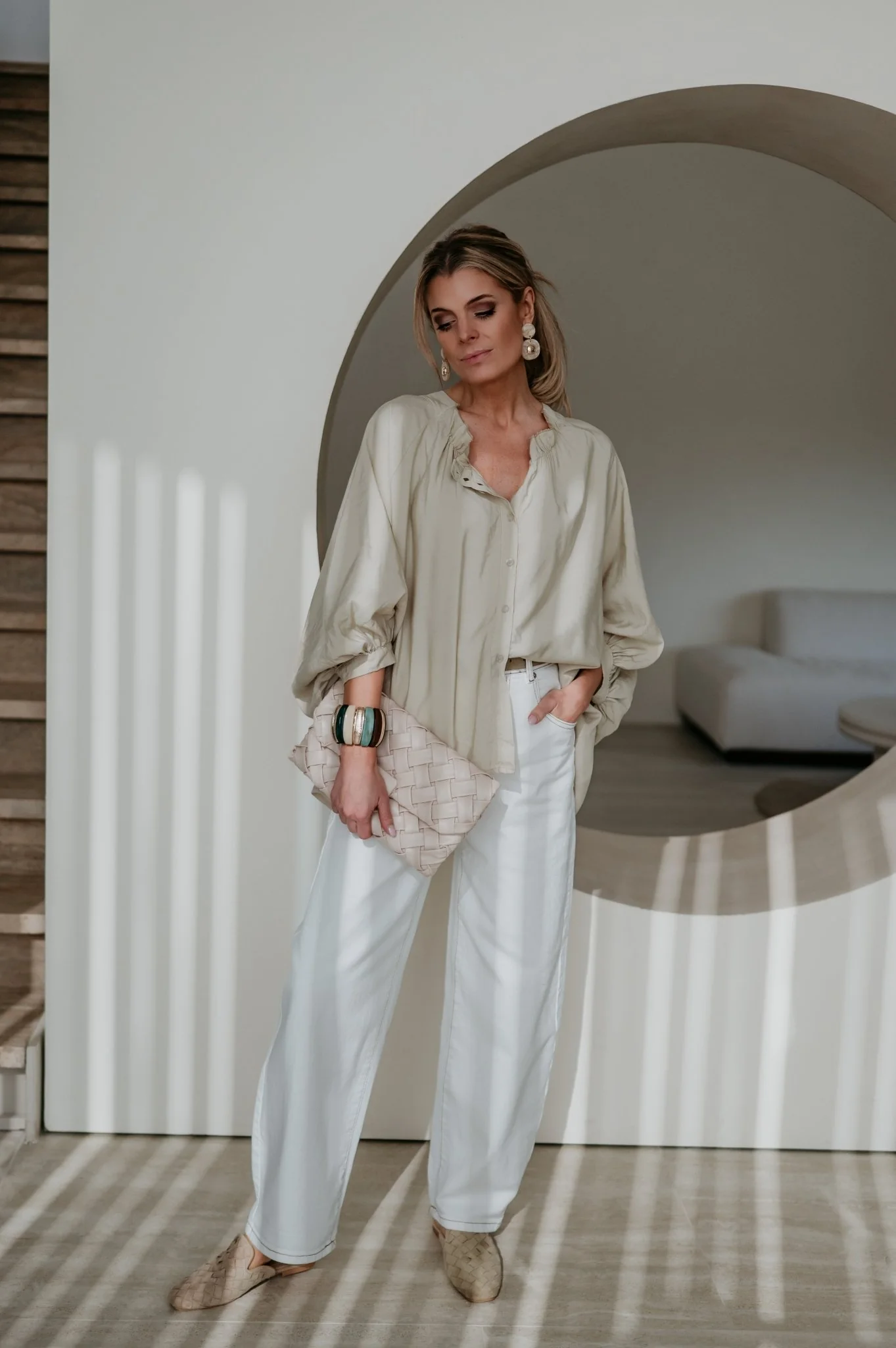Odorio blouse I Beige - Image 15