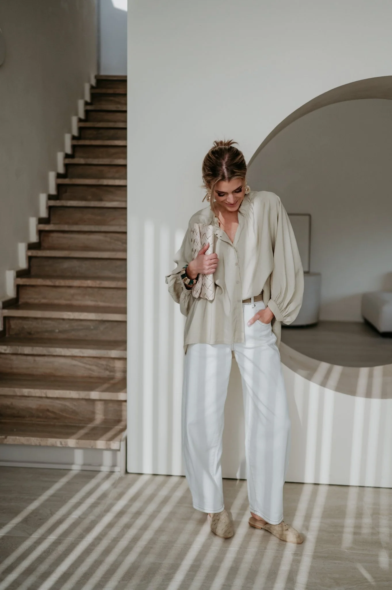 Odorio blouse I Beige - Image 16