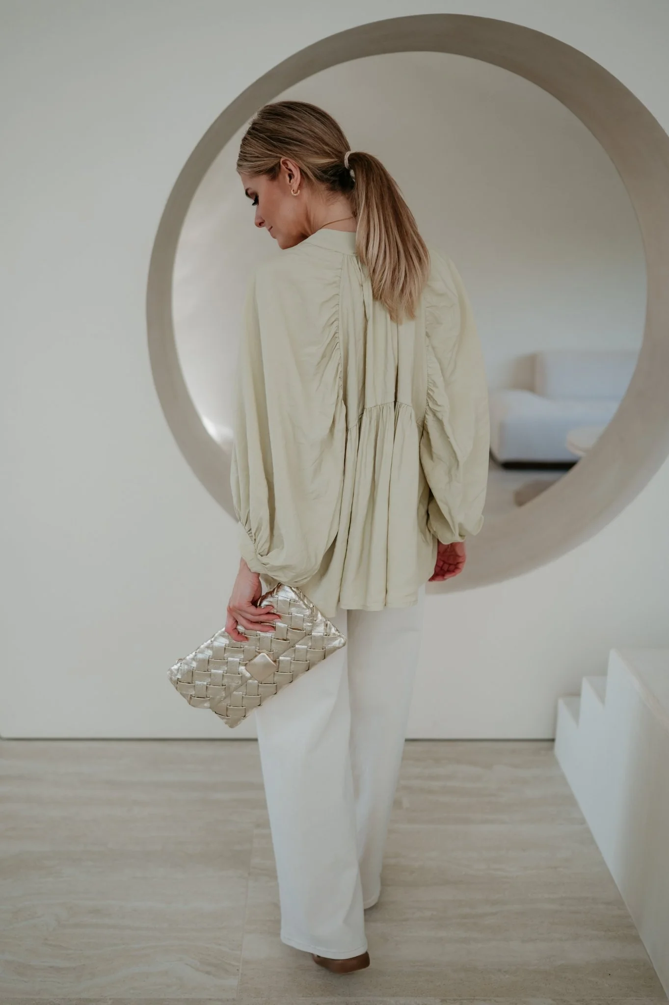 Odorio blouse I Olive - Image 4