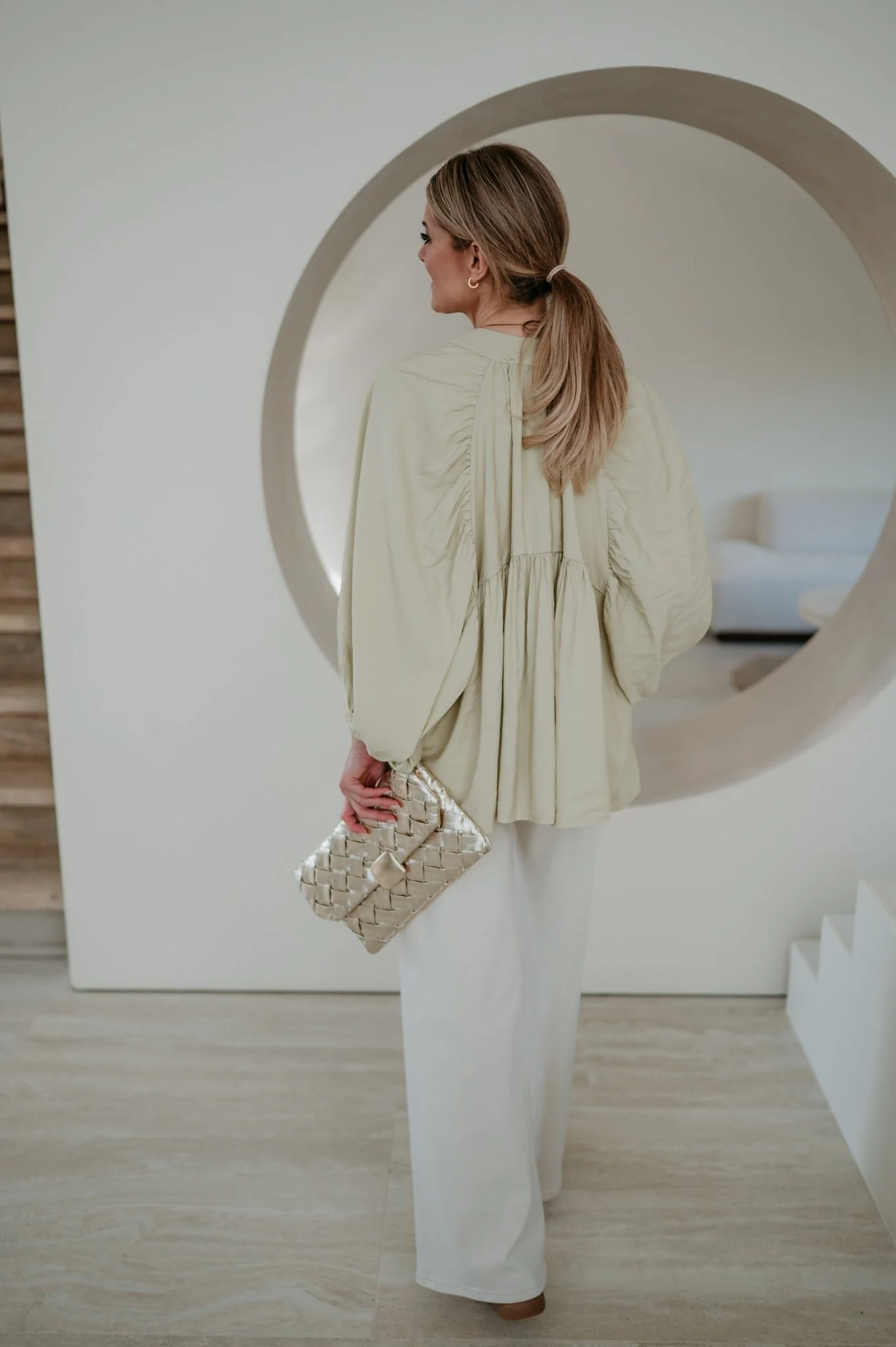 Odorio blouse I Olive - Image 6