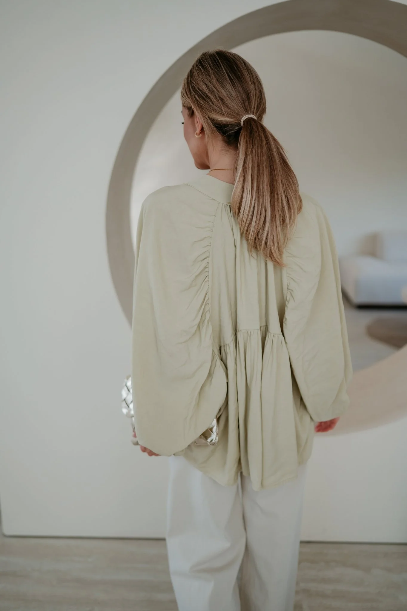 Odorio blouse I Olive - Image 9