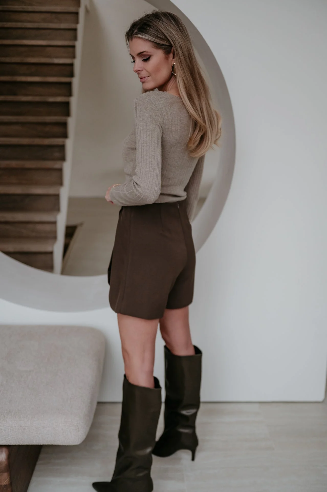 Olezzo top I Taupe - Image 3