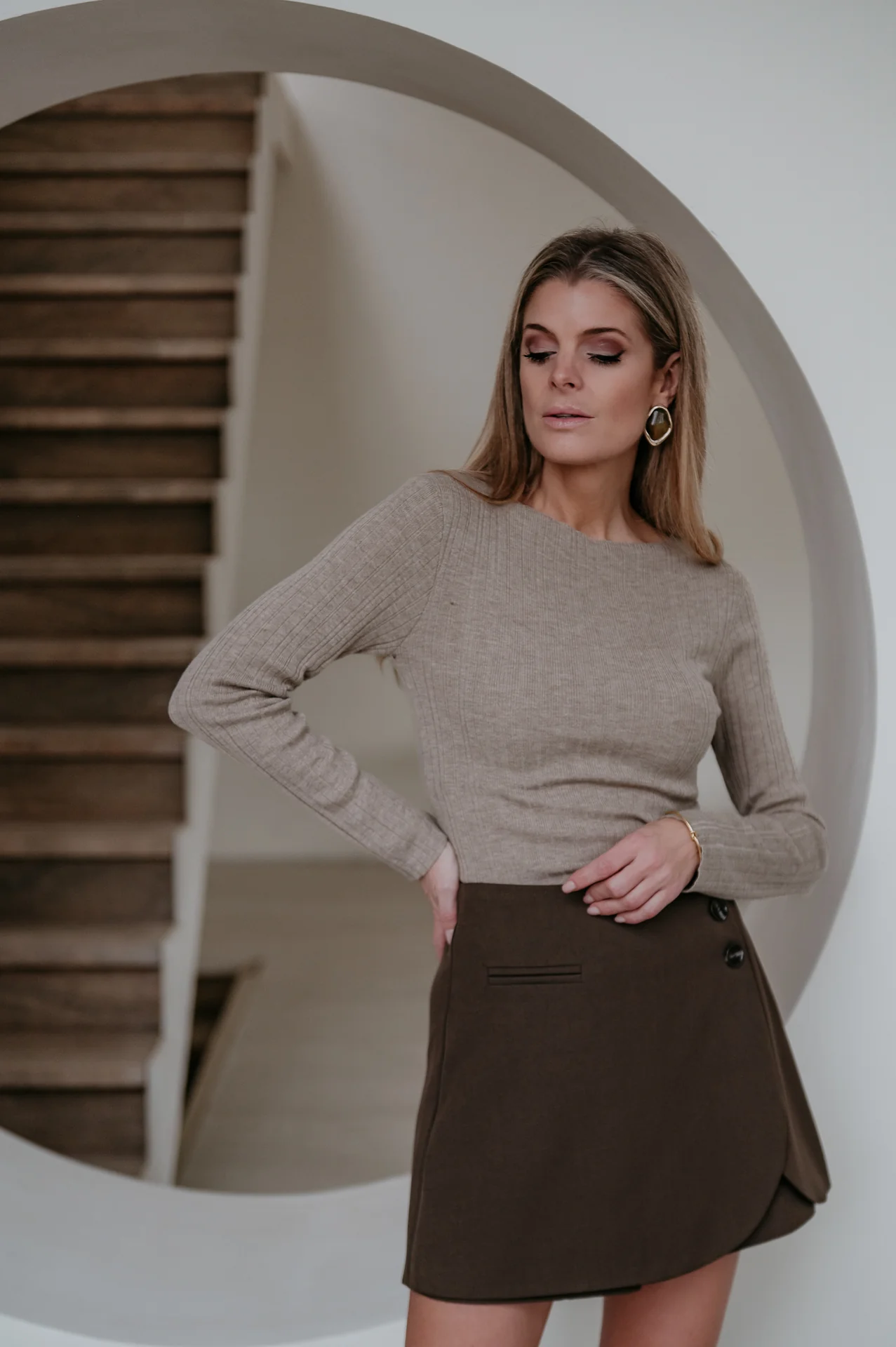 Olezzo top I Taupe - Image 5