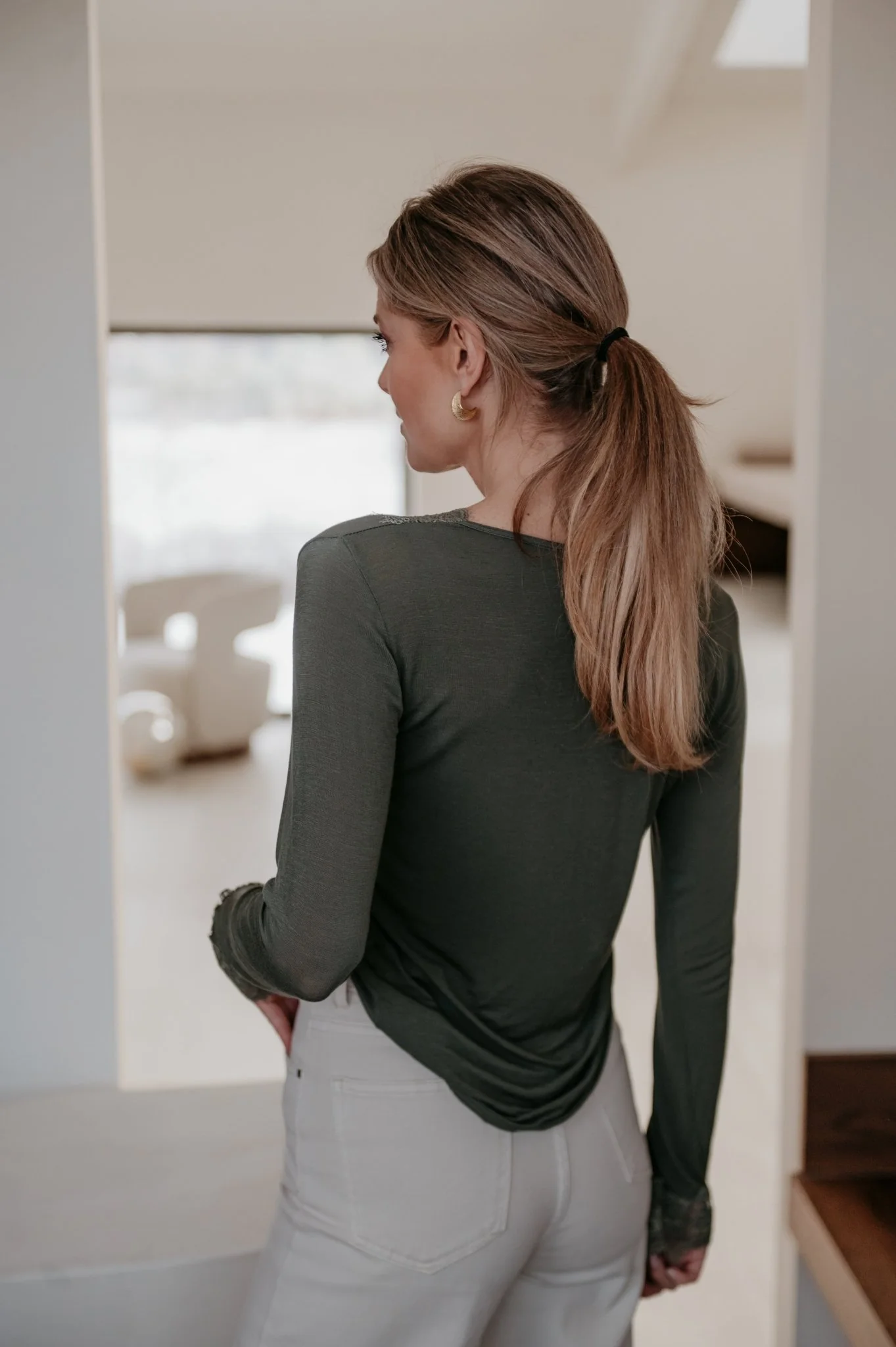 Pedine top I Khaki - Image 4