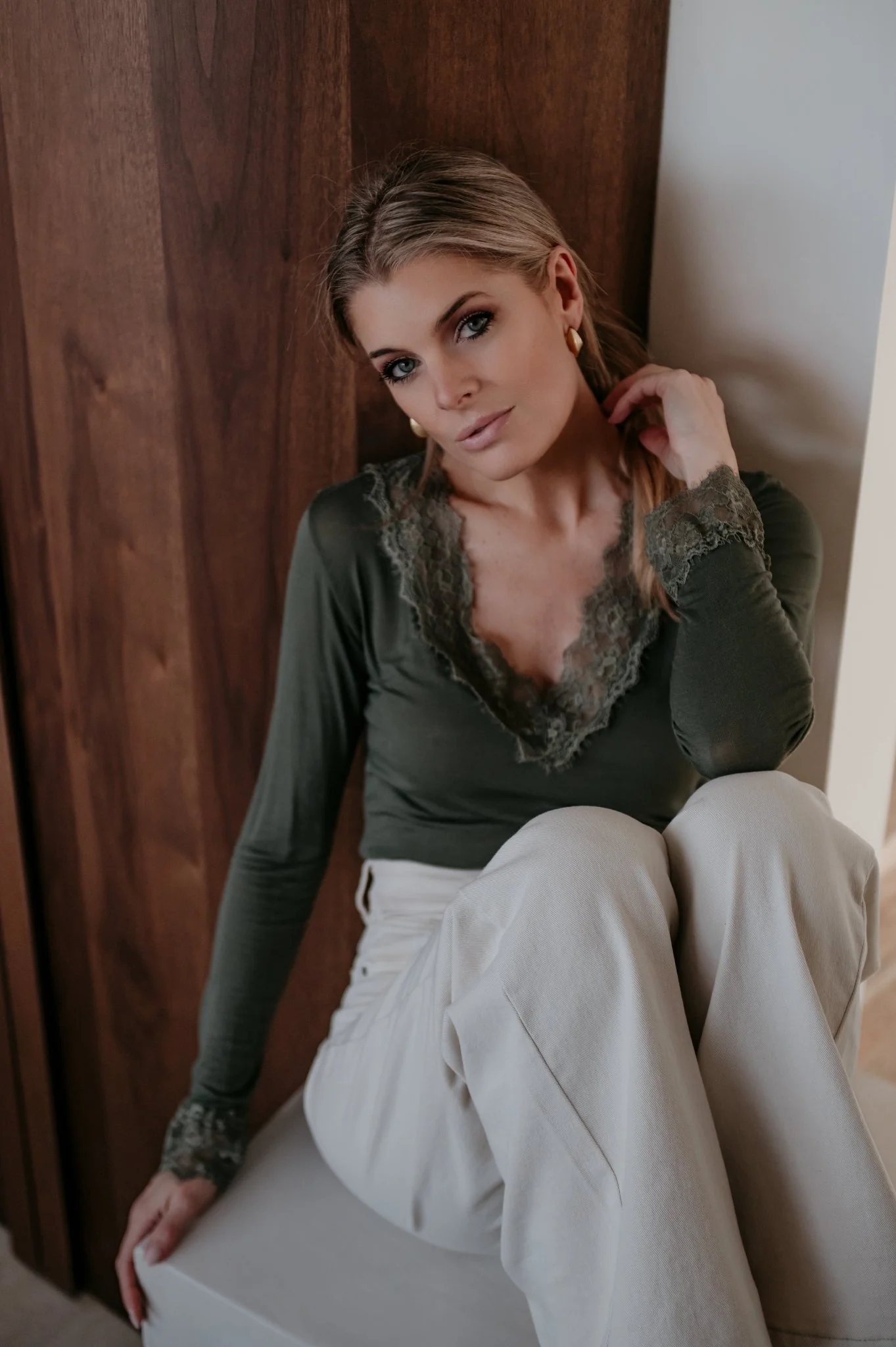 Pedine top I Khaki - Image 5