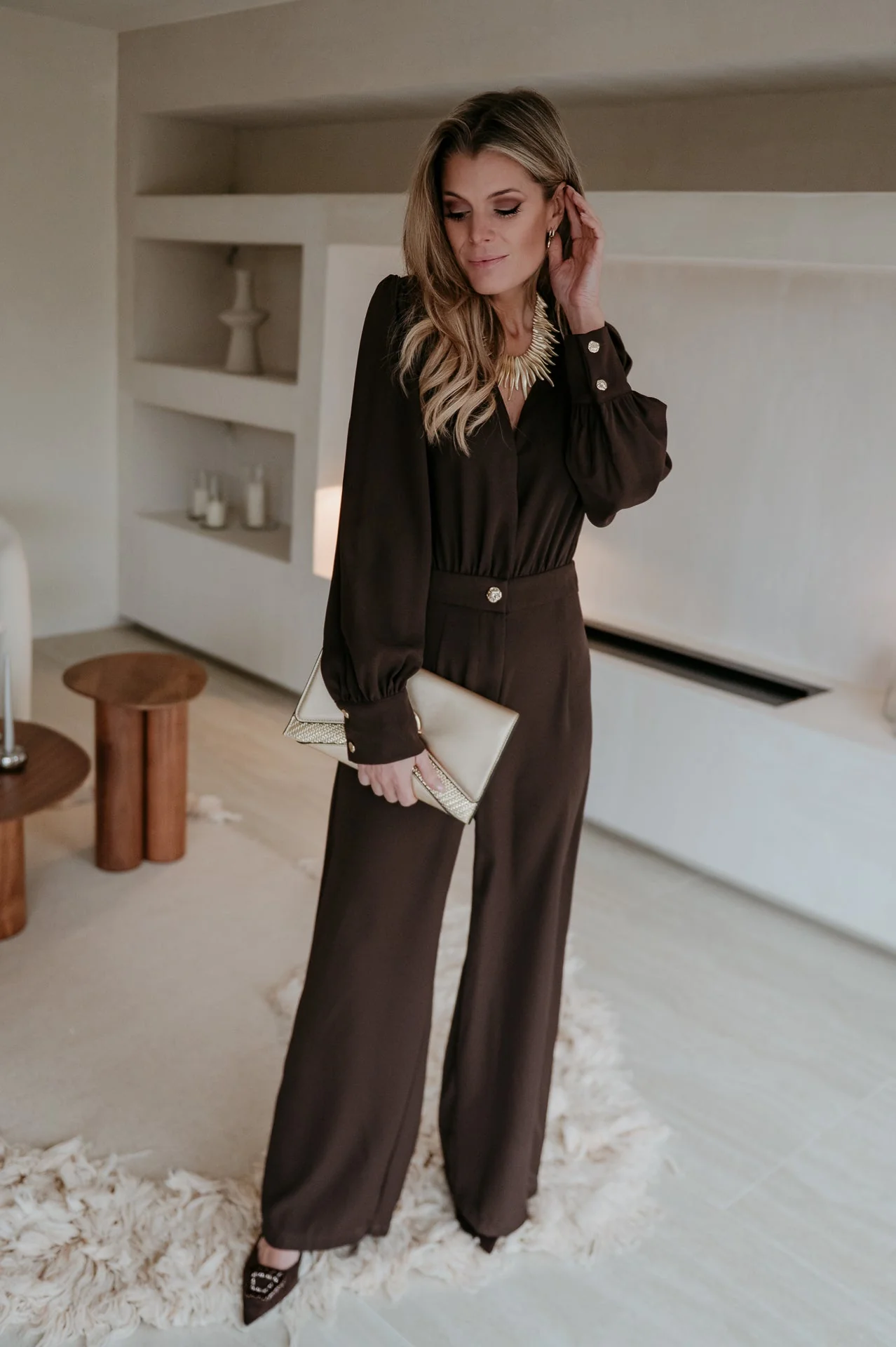 Piunete jumpsuit I Chocolate Brown - Image 11