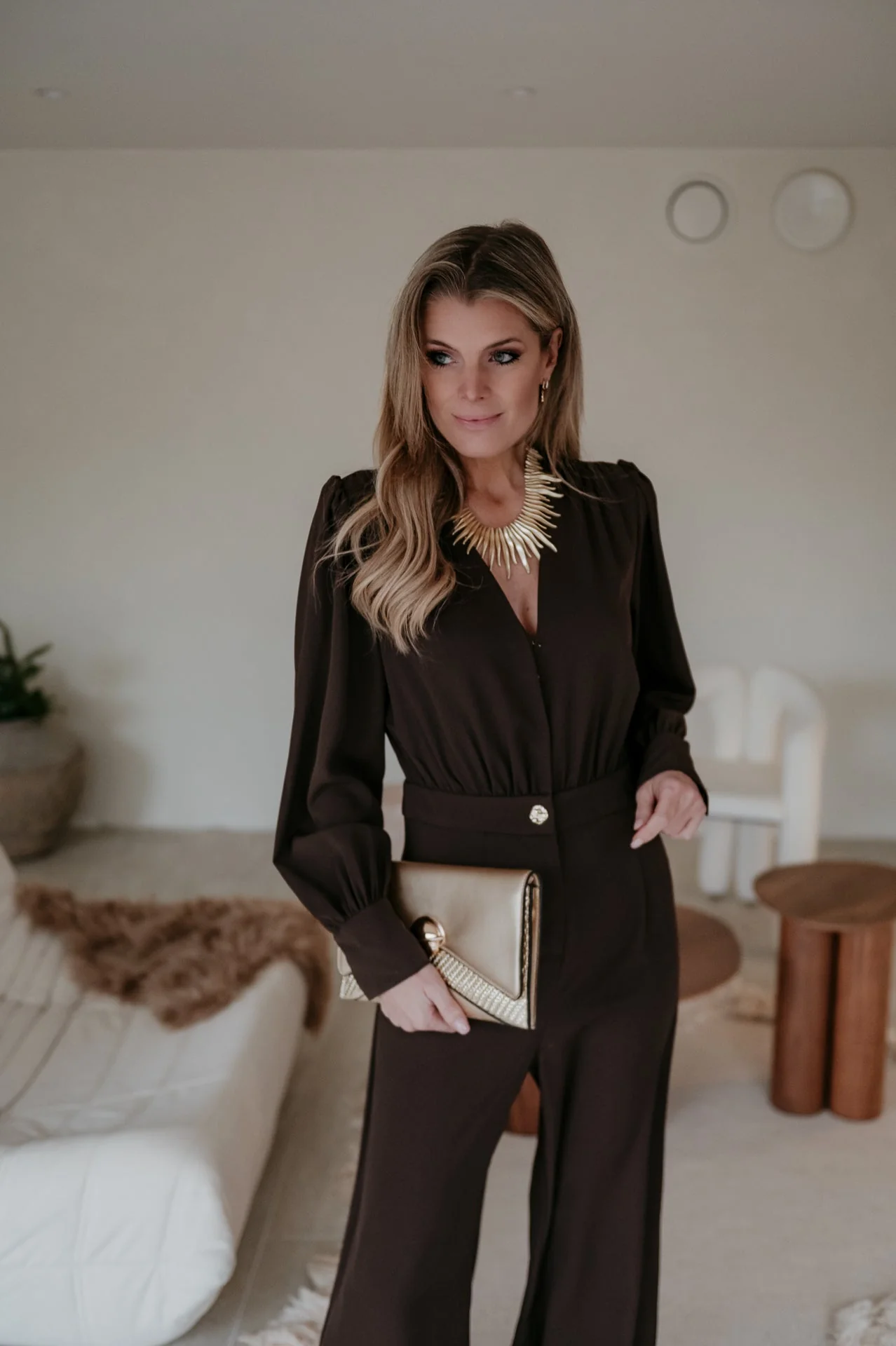 Piunete jumpsuit I Chocolate Brown - Image 2