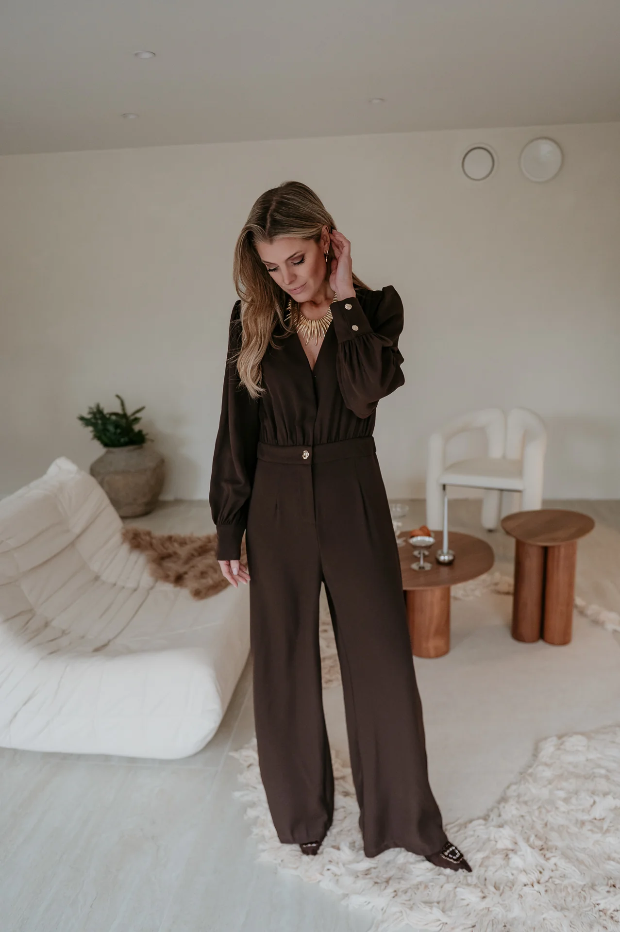 Piunete jumpsuit I Chocolate Brown - Image 6