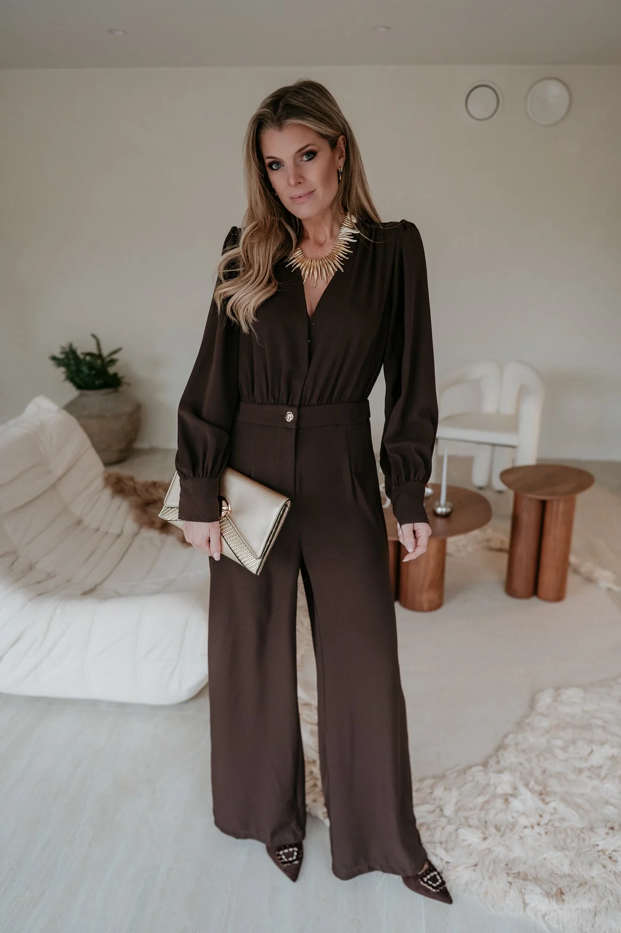 Piunete jumpsuit I Chocolate Brown - Image 8