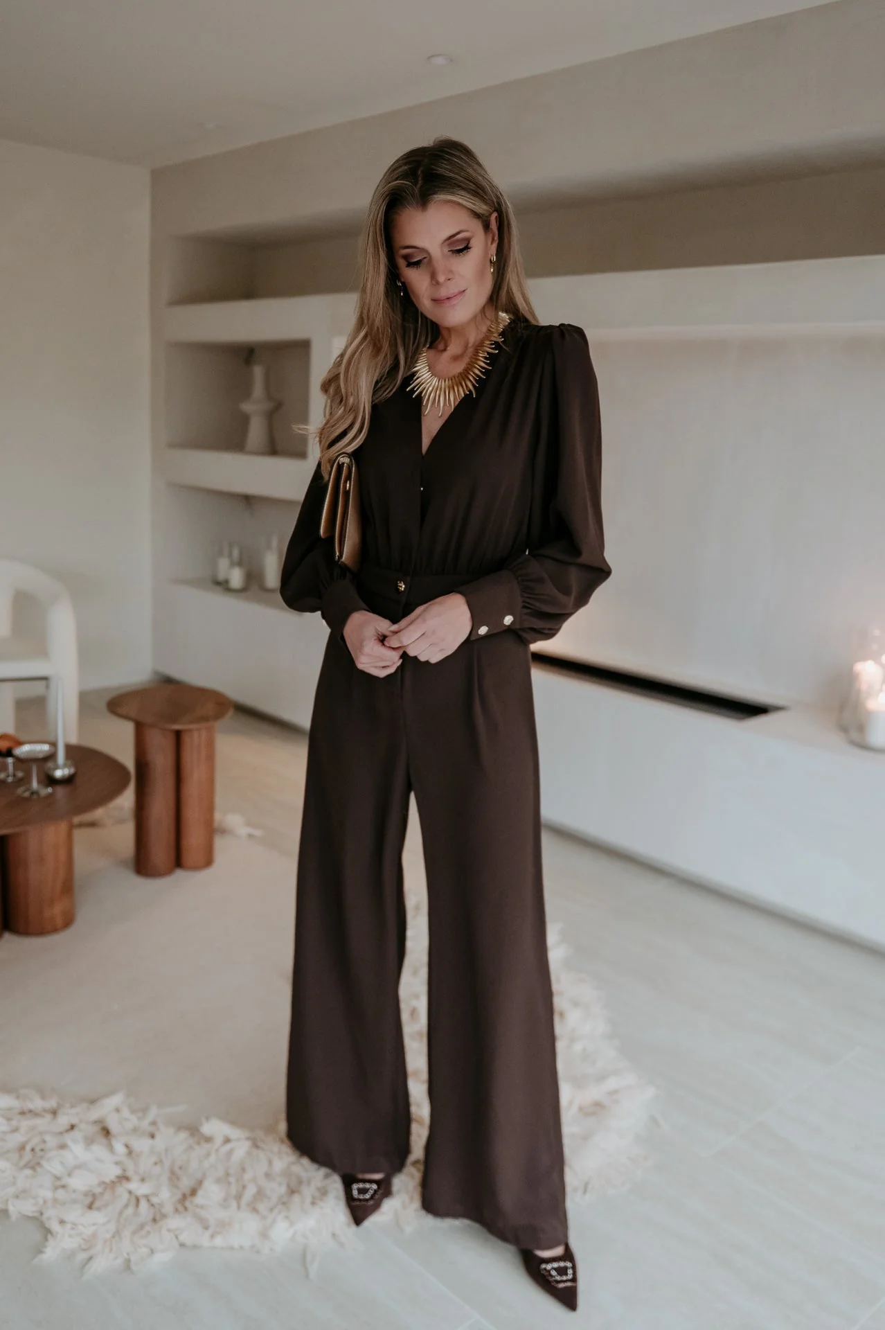 Piunete jumpsuit I Chocolate Brown - Image 9