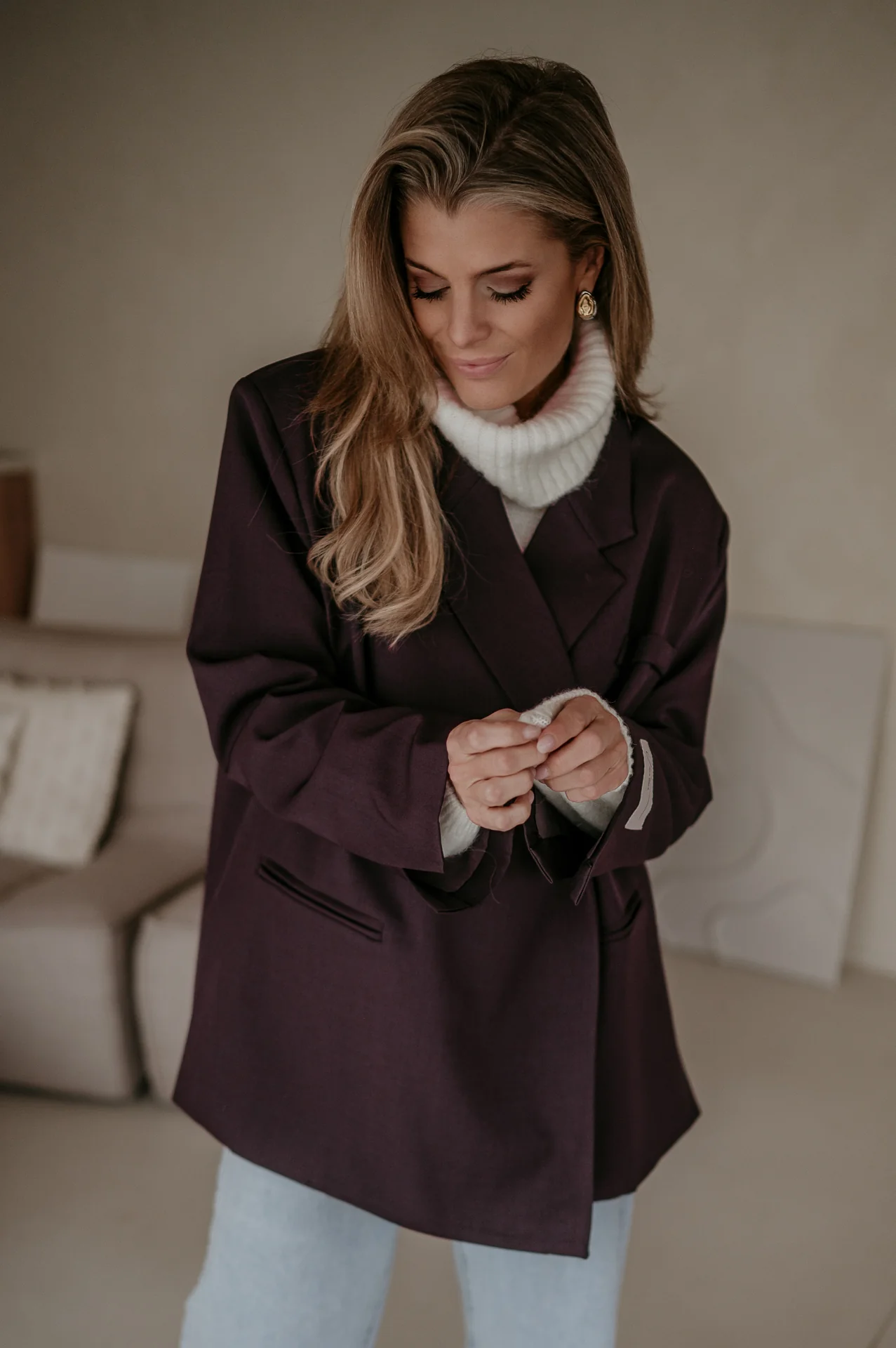 Rabbrivo blazer I Aubergine - Image 11