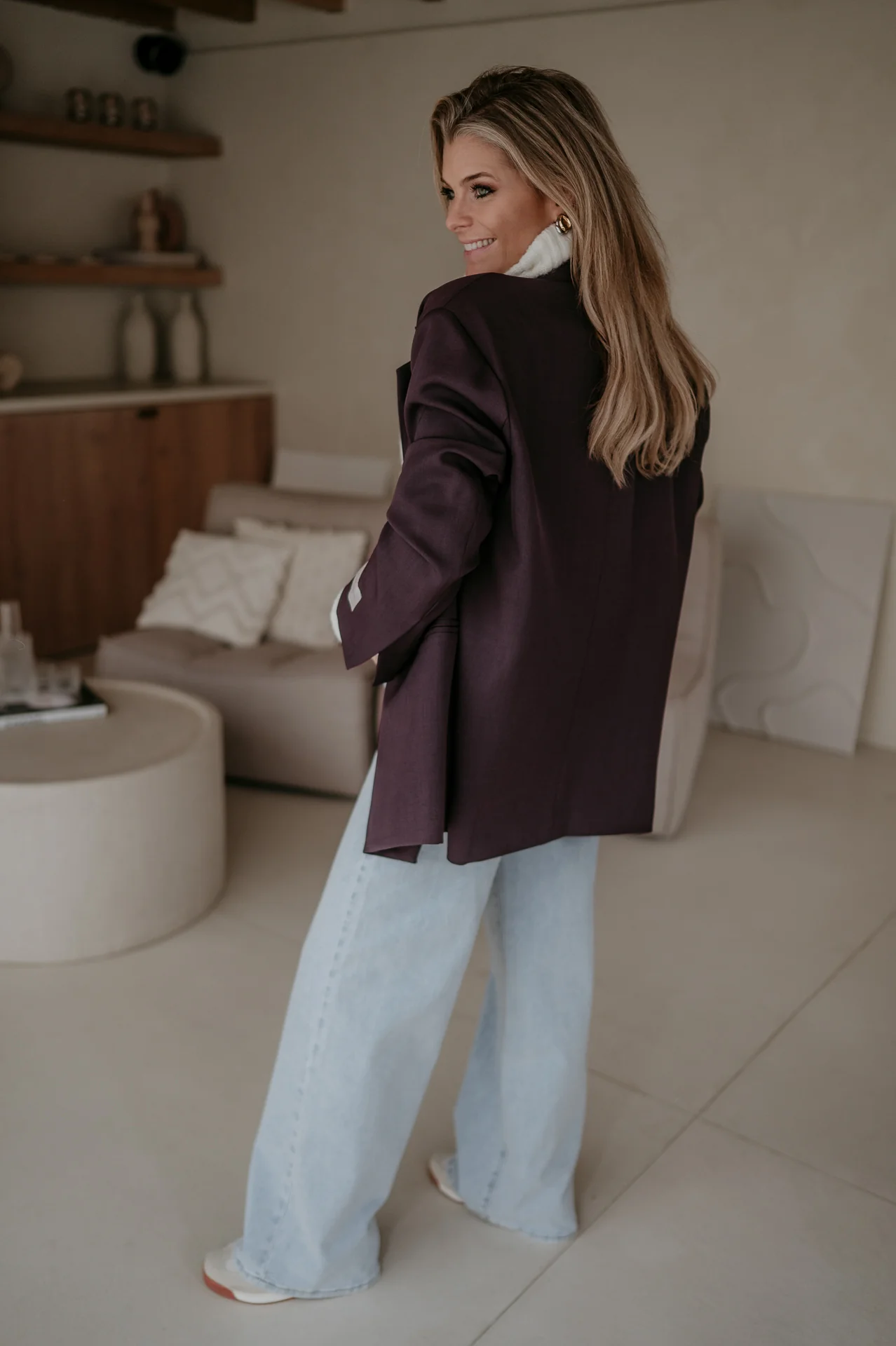 Rabbrivo blazer I Aubergine - Image 4