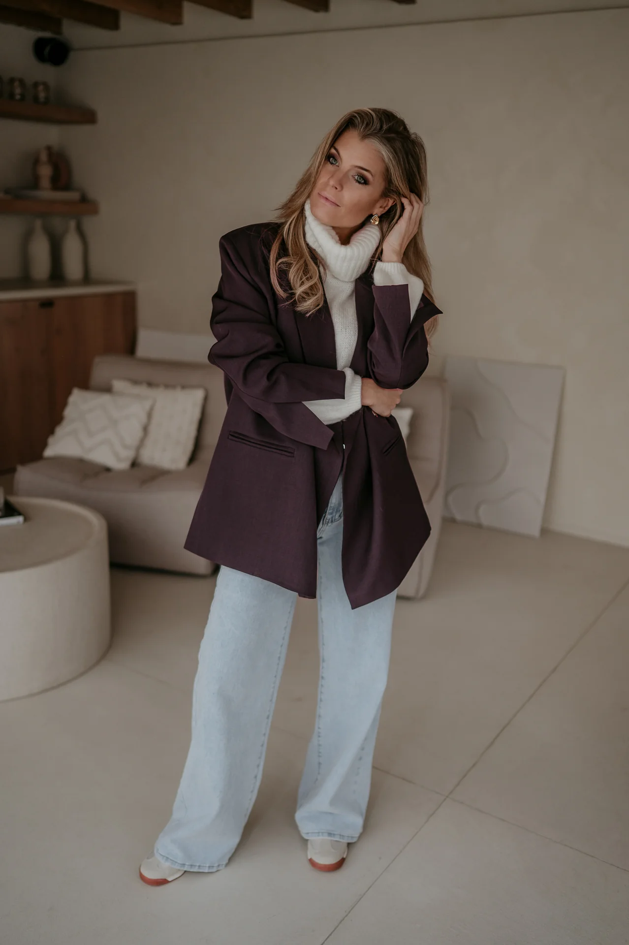 Rabbrivo blazer I Aubergine - Image 8