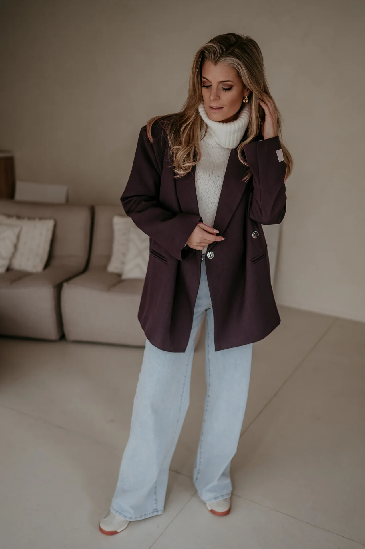 Rabbrivo blazer I Aubergine - Image 9